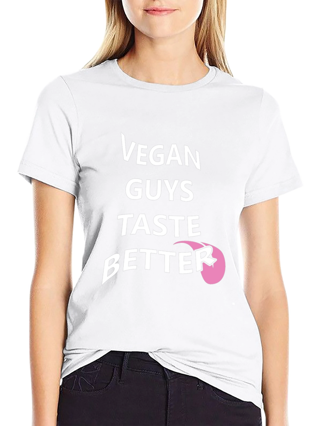Vegan Guys Taste Better Black T-Shirt