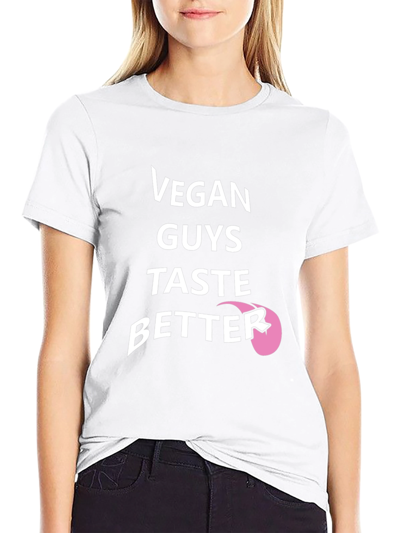 Vegan Guys Taste Better Black T-Shirt