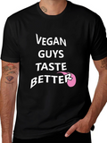 Vegan Guys Taste Better Black T-Shirt