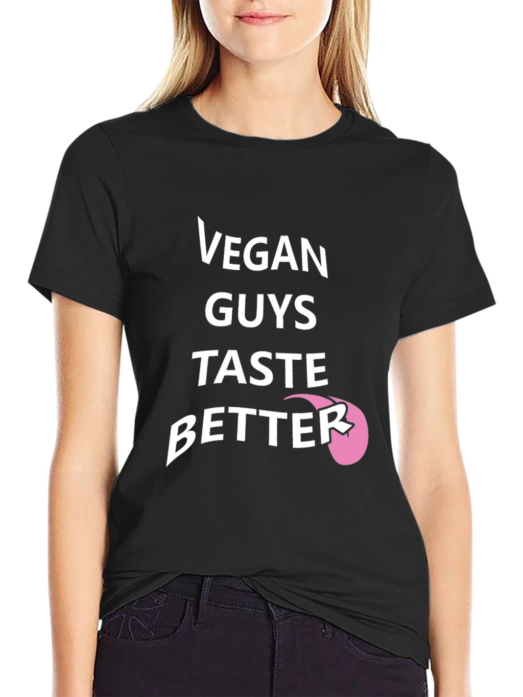 Vegan Guys Taste Better Black T-Shirt