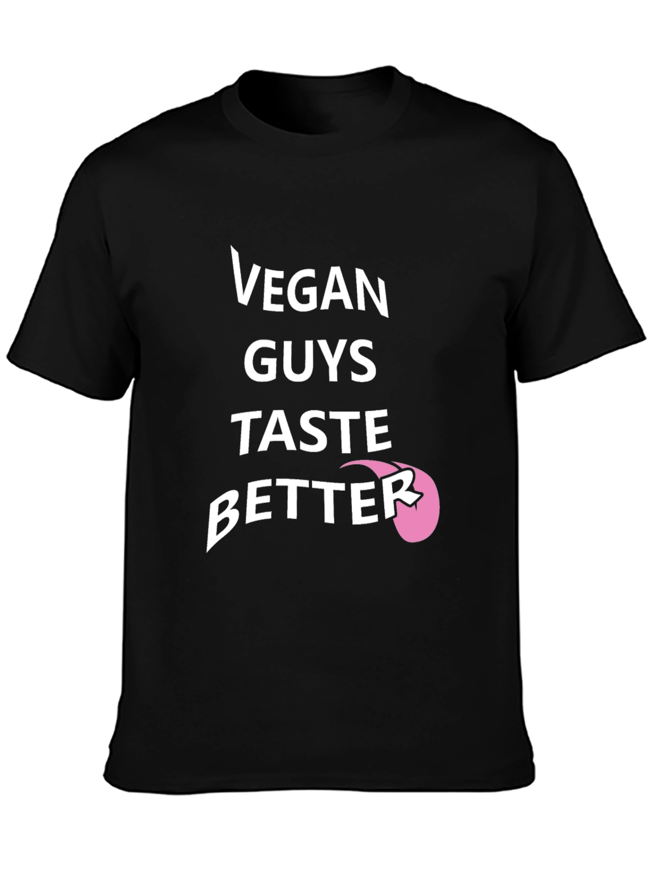 Vegan Guys Taste Better Black T-Shirt