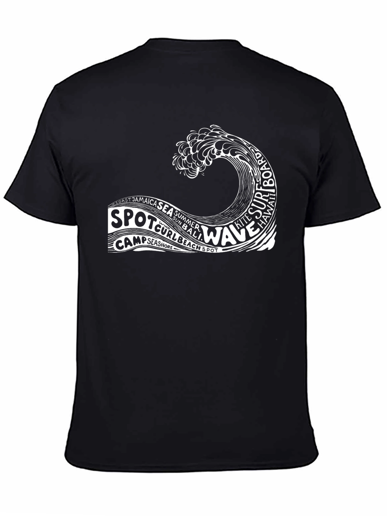 Surf Wave Graphic T-Shirt - Beach Vibes