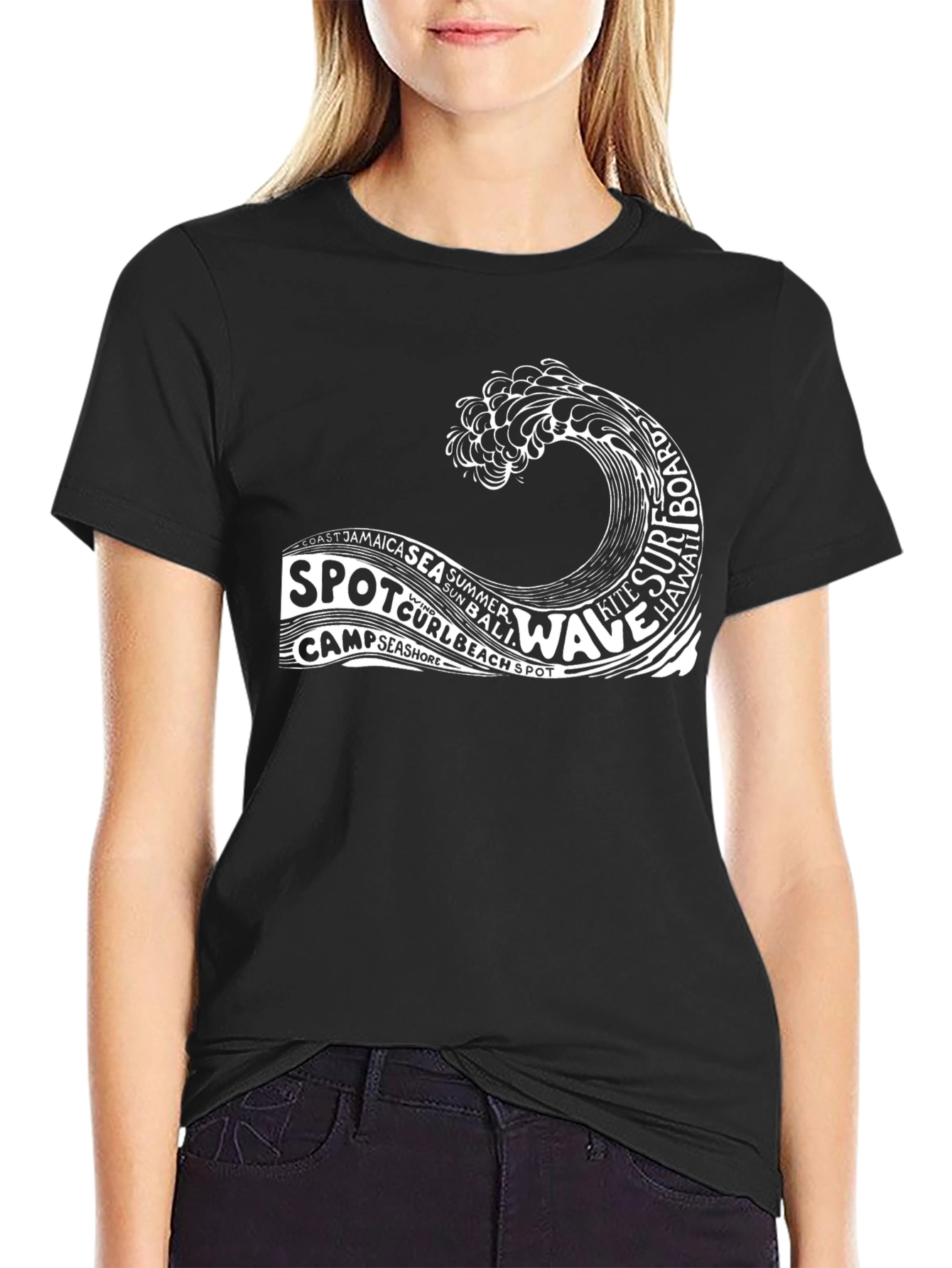 Surf Wave Graphic T-Shirt - Beach Vibes