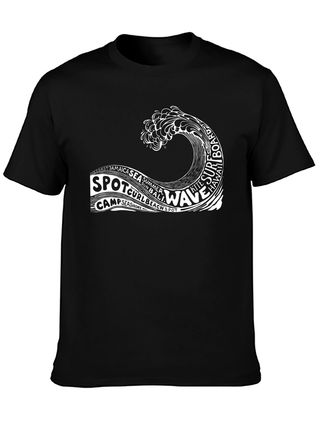 Surf Wave Graphic T-Shirt - Beach Vibes