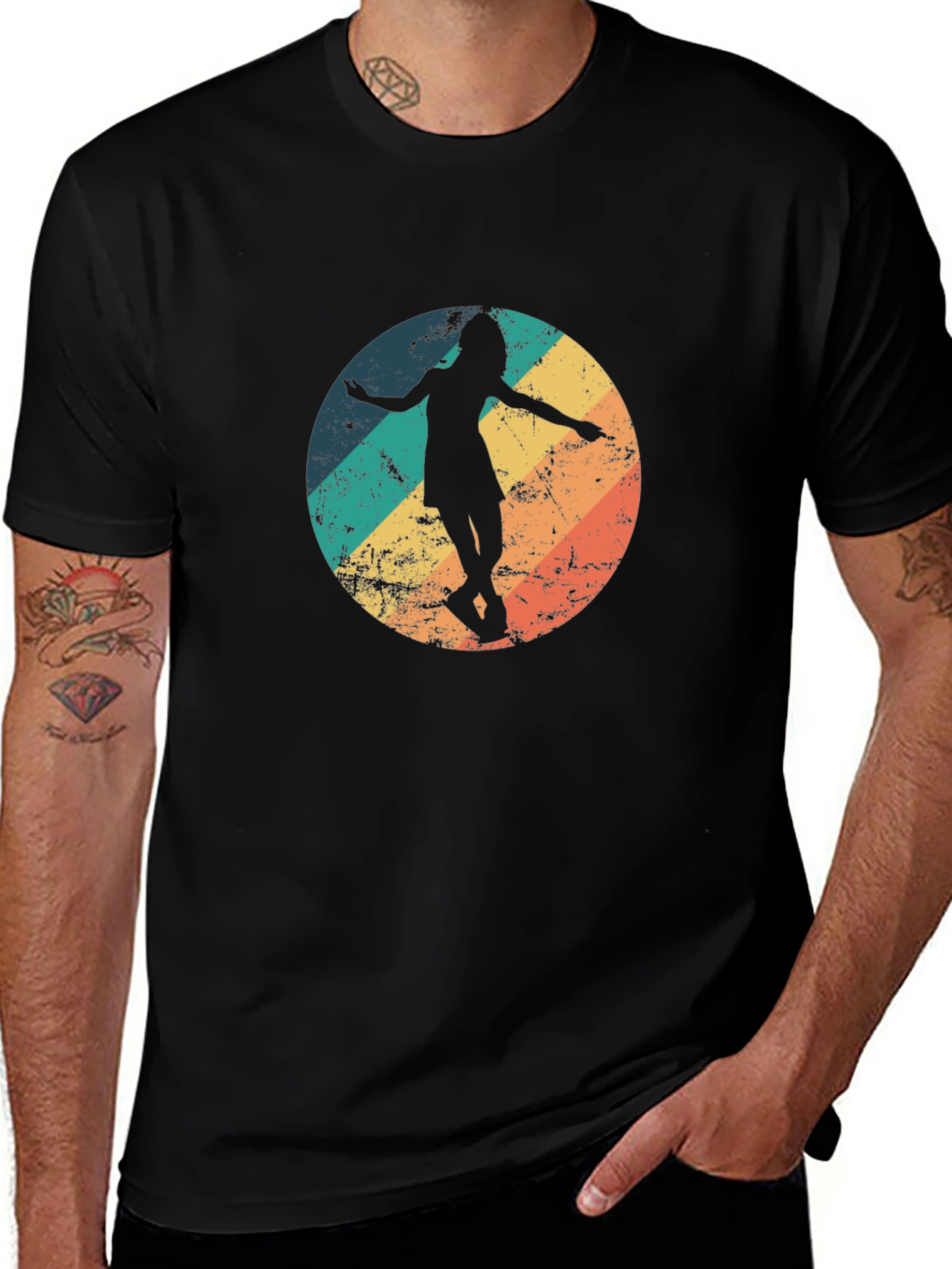 Vintage Skater Graphic Tee - Retro Style