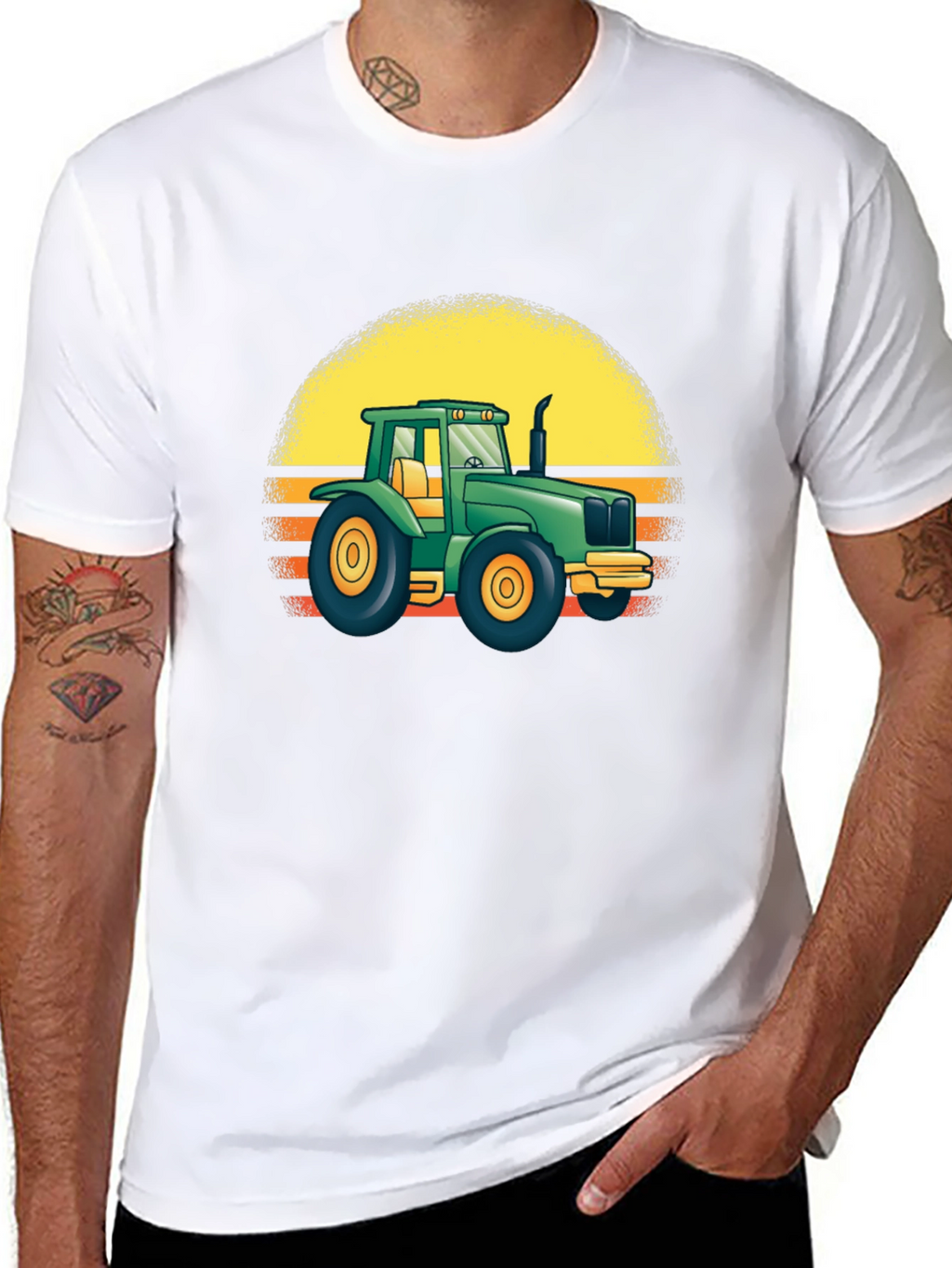 Retro Tractor Graphic T-Shirt - Farm Life Apparel