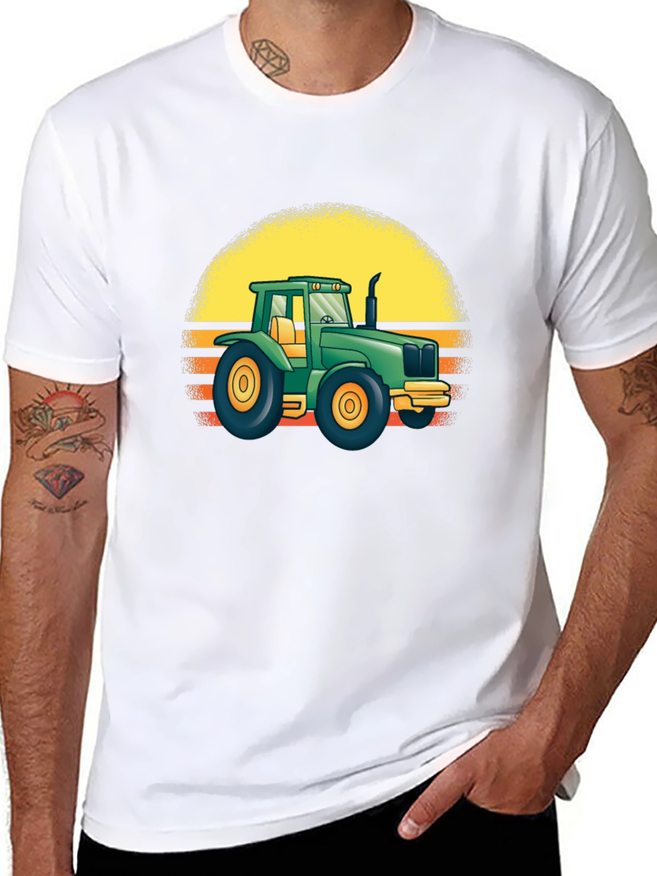 Retro Tractor Graphic T-Shirt - Farm Life Apparel