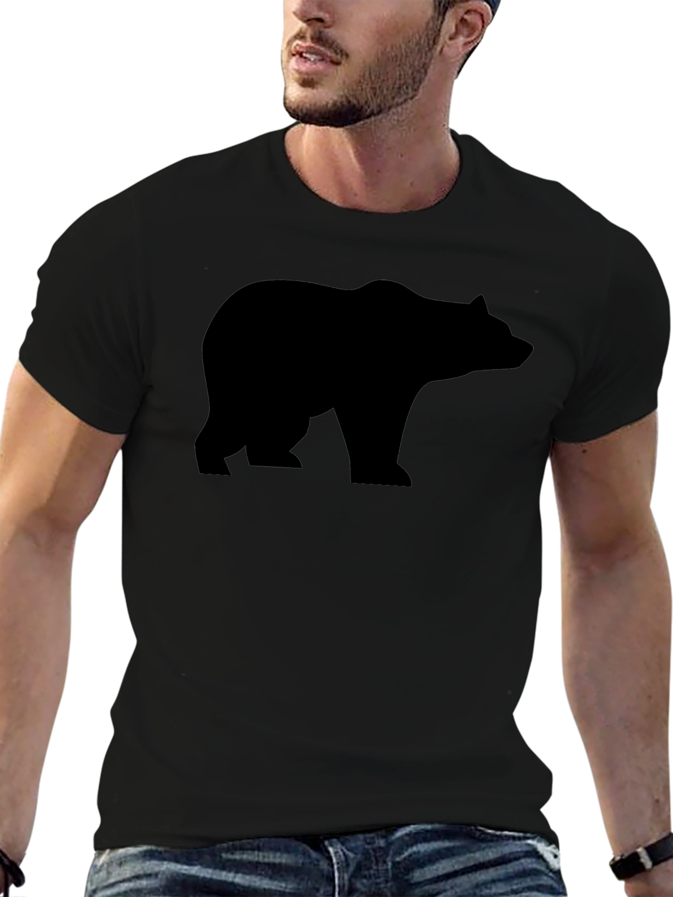 Black Bear Silhouette T-Shirt - Graphic Tee