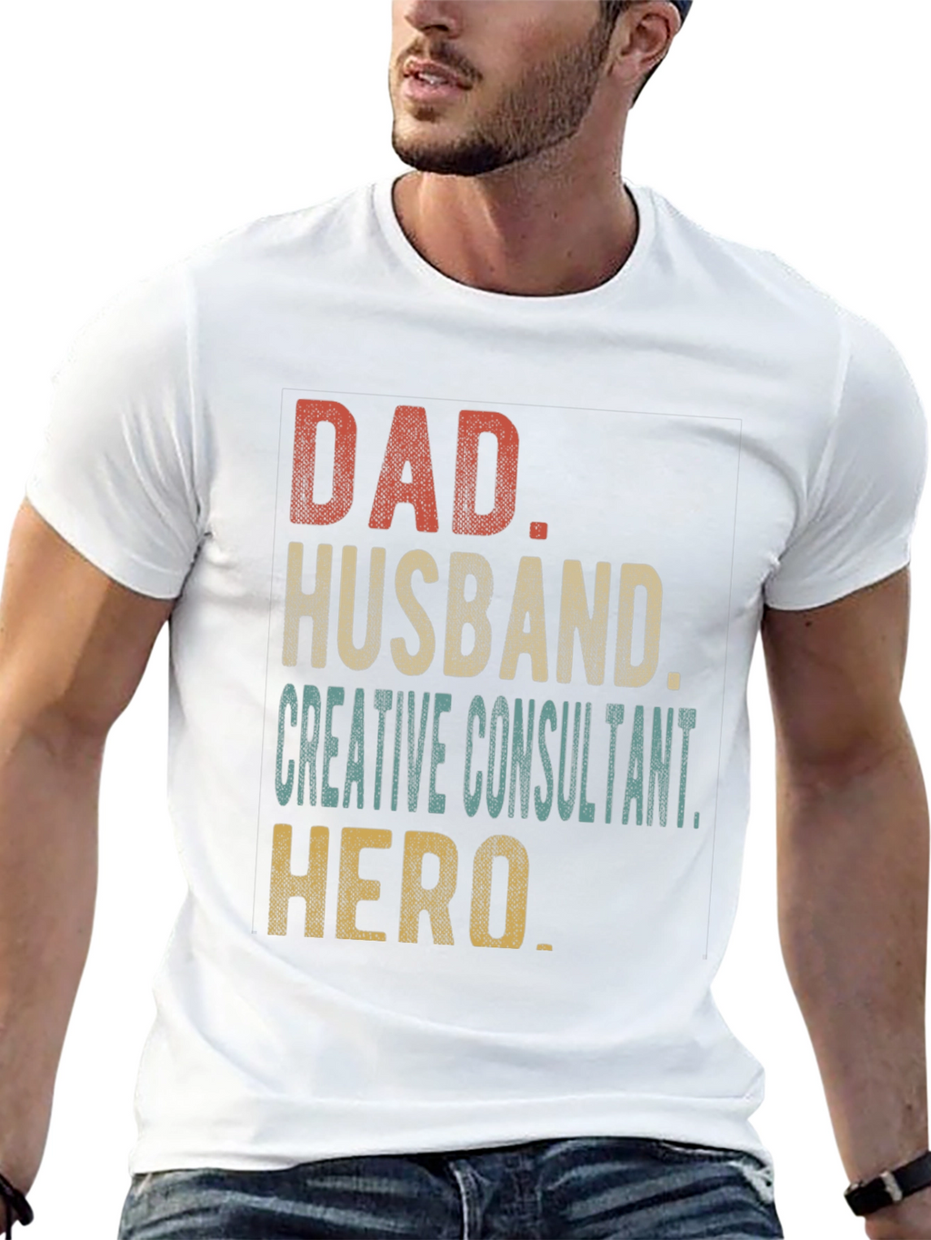 Dad Husband Creative Consultant Hero T-Shirt