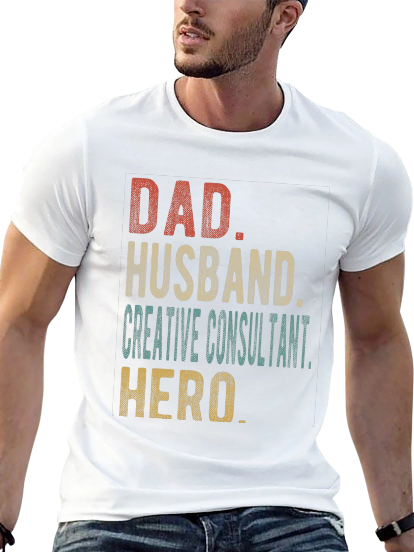 Dad Husband Creative Consultant Hero T-Shirt