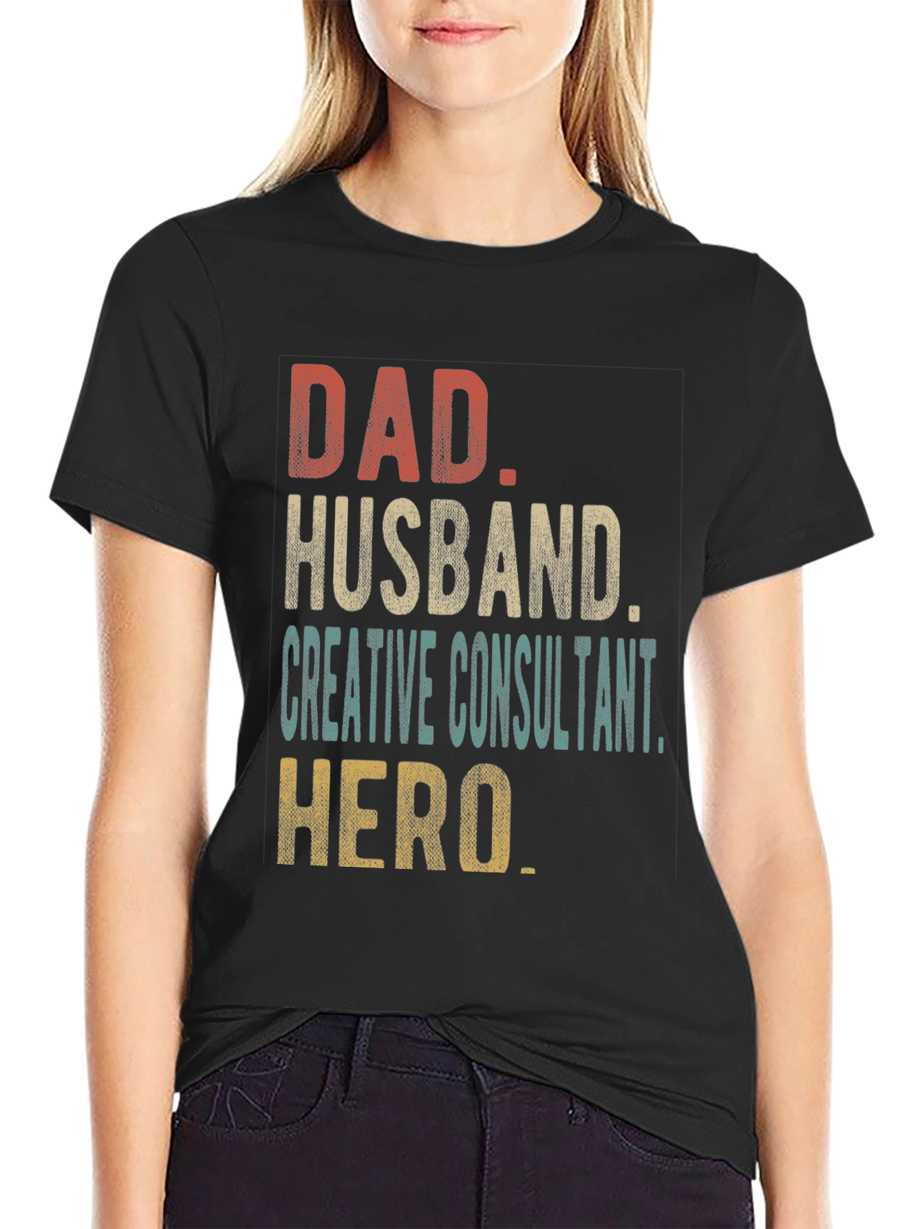 Dad Husband Creative Consultant Hero T-Shirt