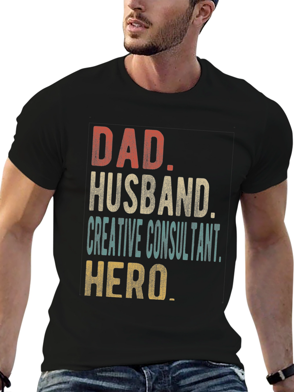 Dad Husband Creative Consultant Hero T-Shirt