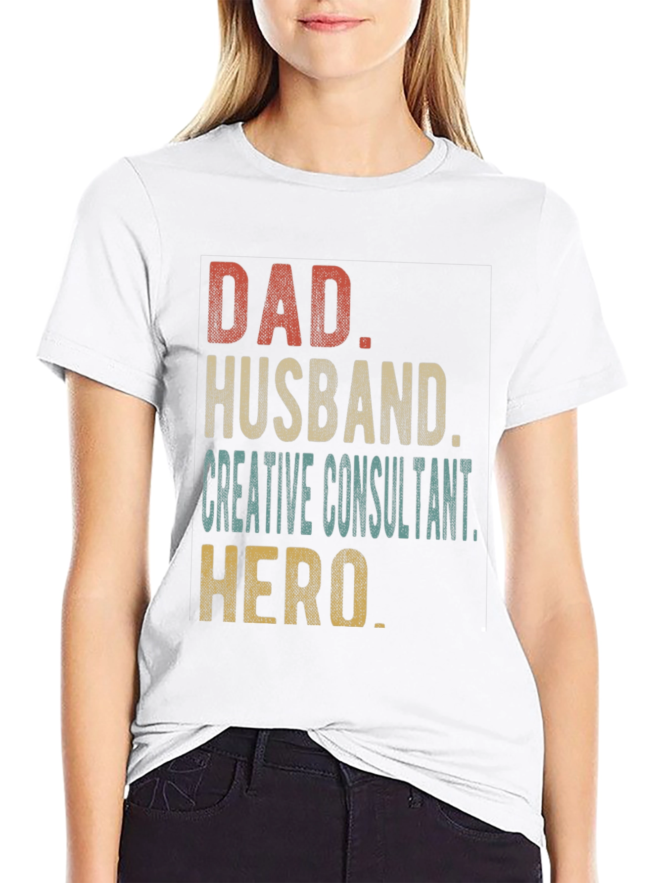 Dad Husband Creative Consultant Hero T-Shirt