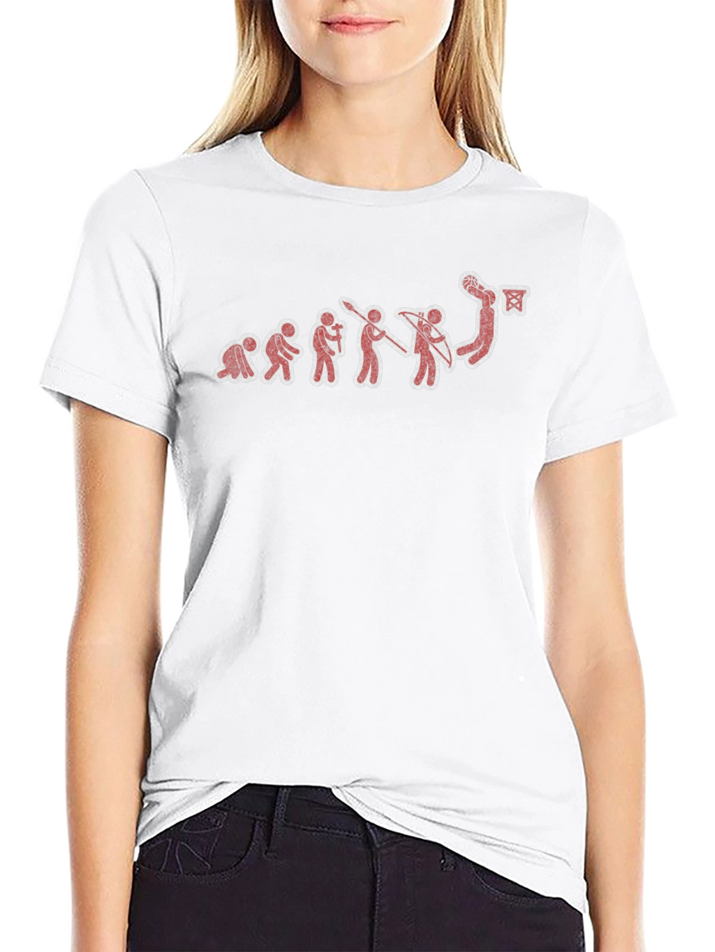 Basketball Evolution Graphic Tee - Black