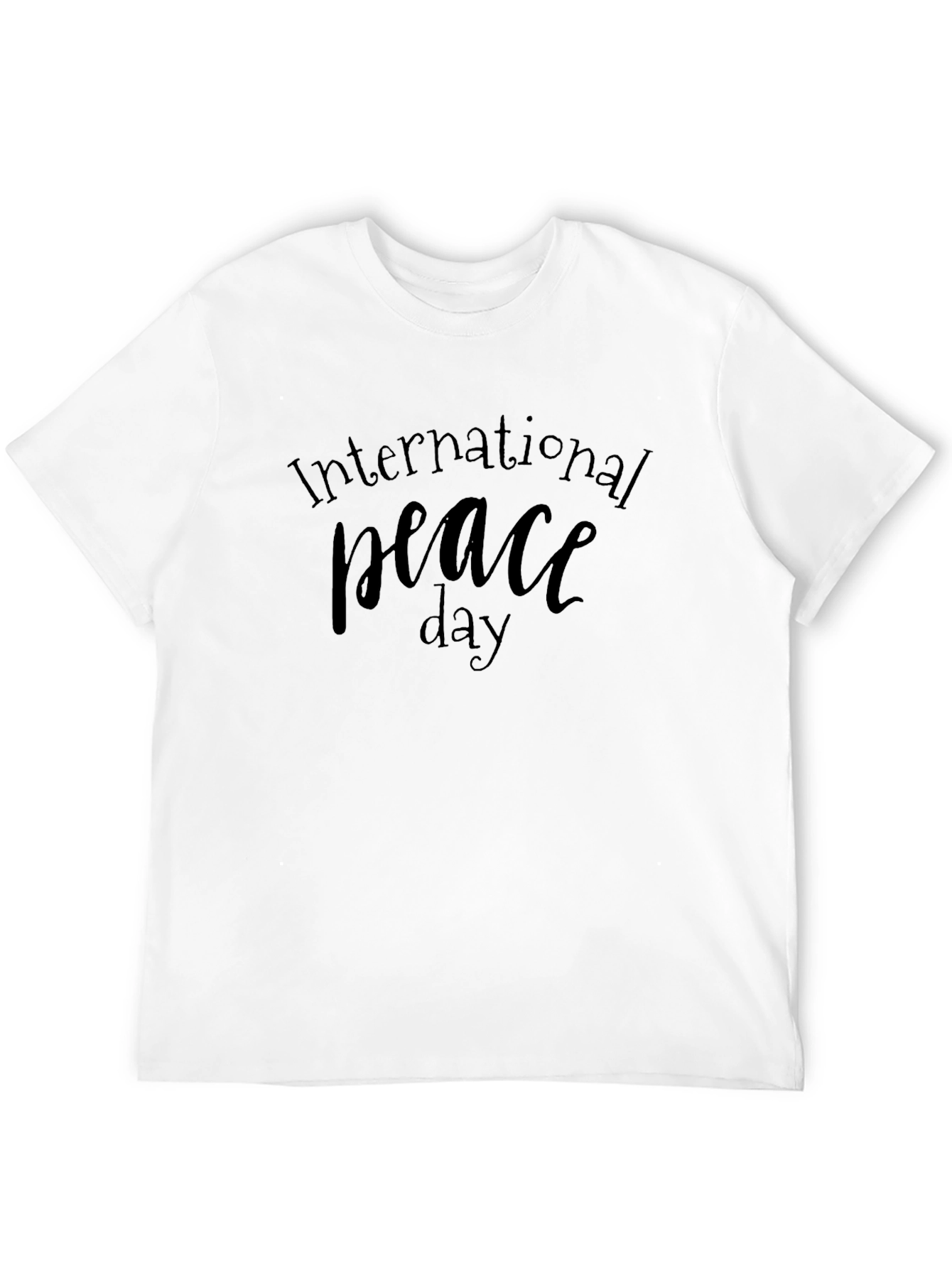 International Peace Day Black T-Shirt