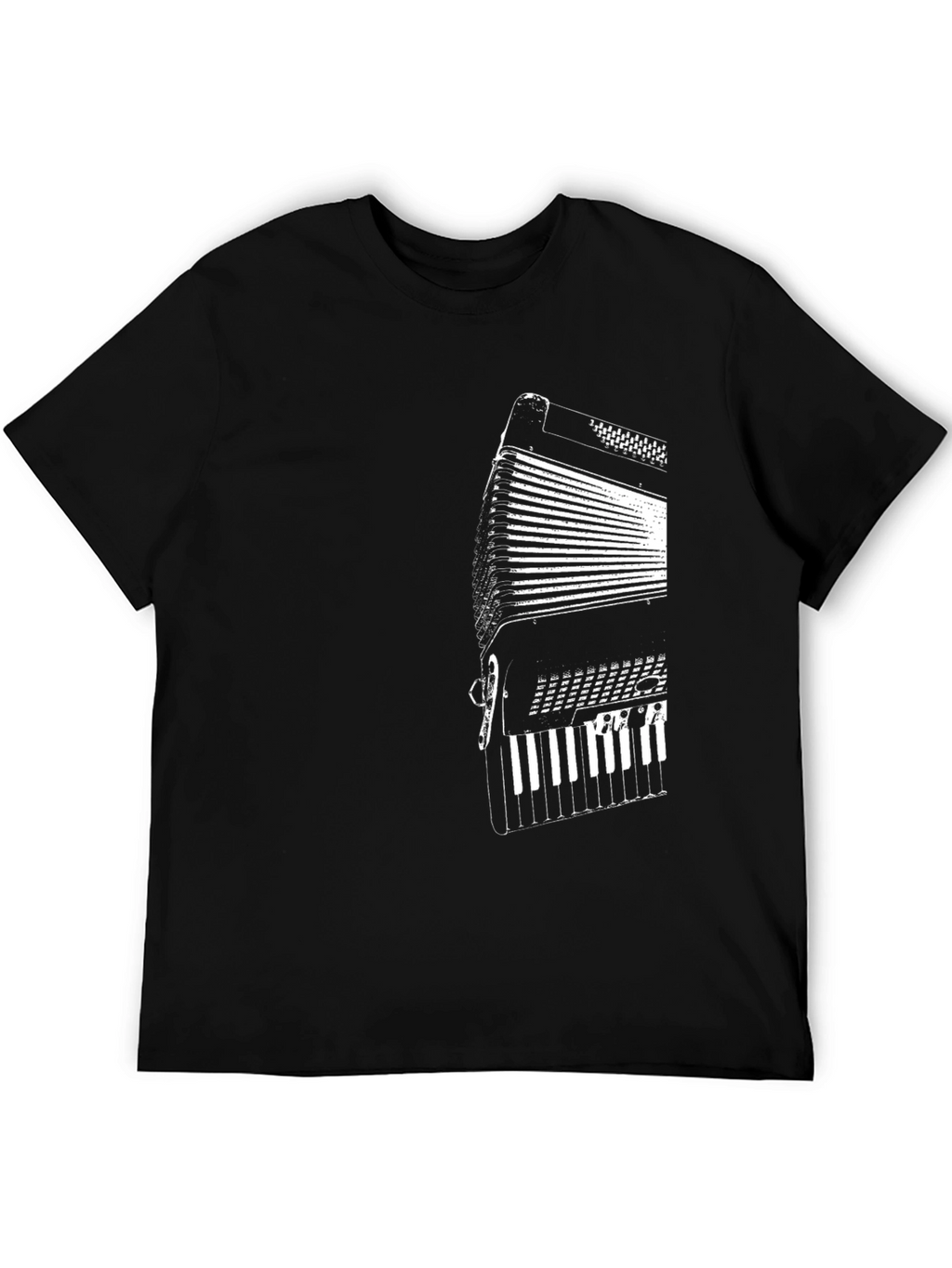 Accordion T-Shirt - Black Music Tee