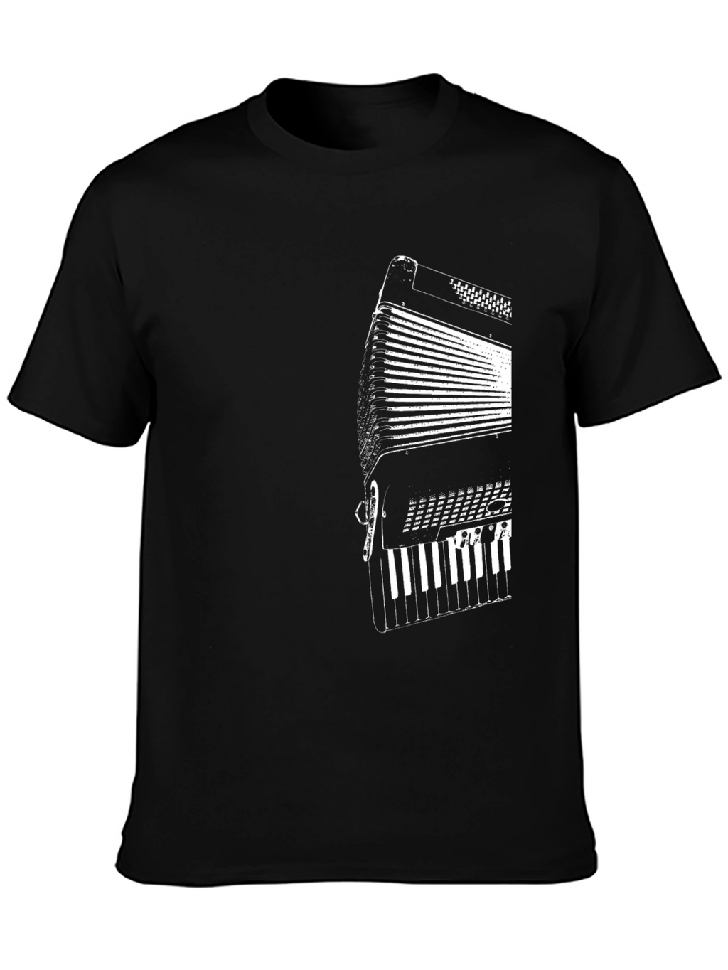 Accordion T-Shirt - Black Music Tee