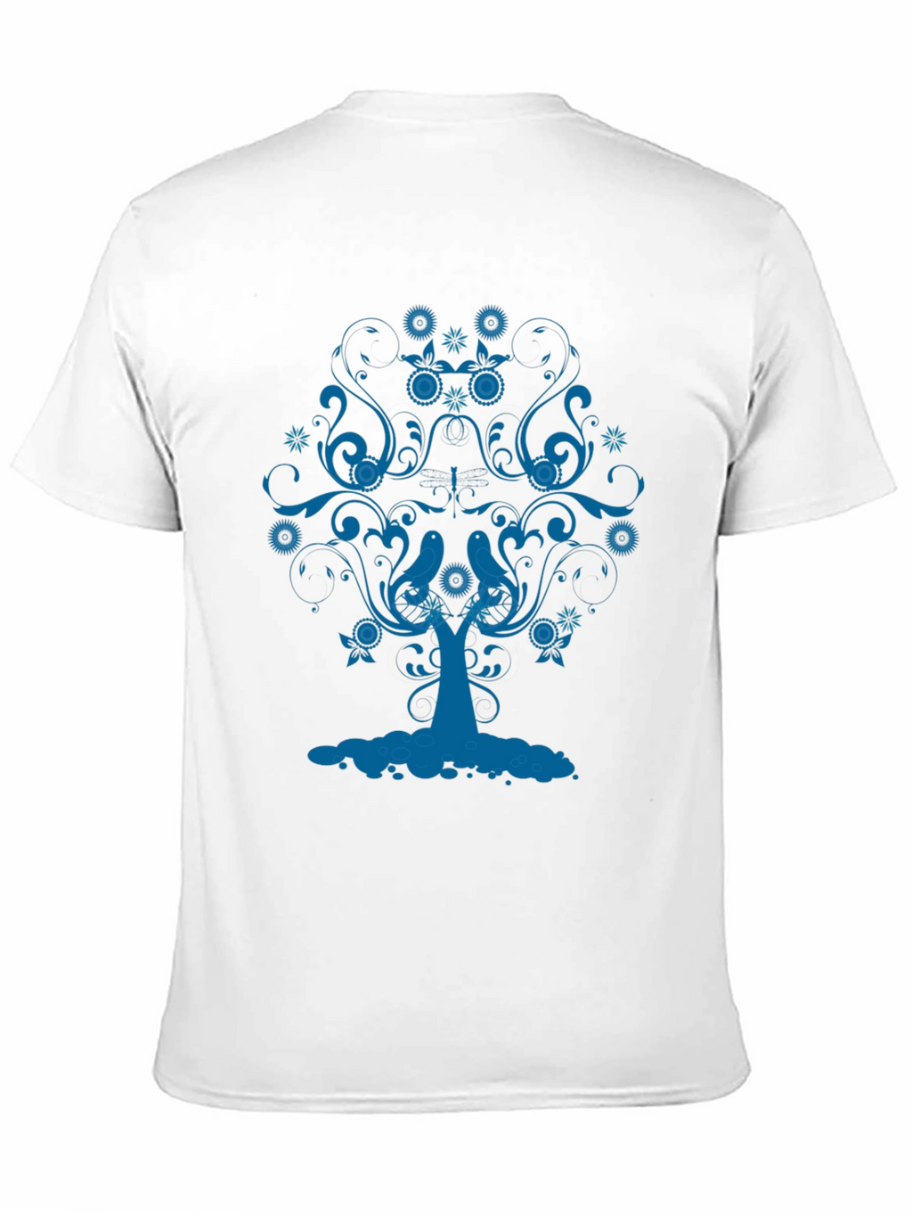 Blue Tree Graphic Tee - Stylish Comfort