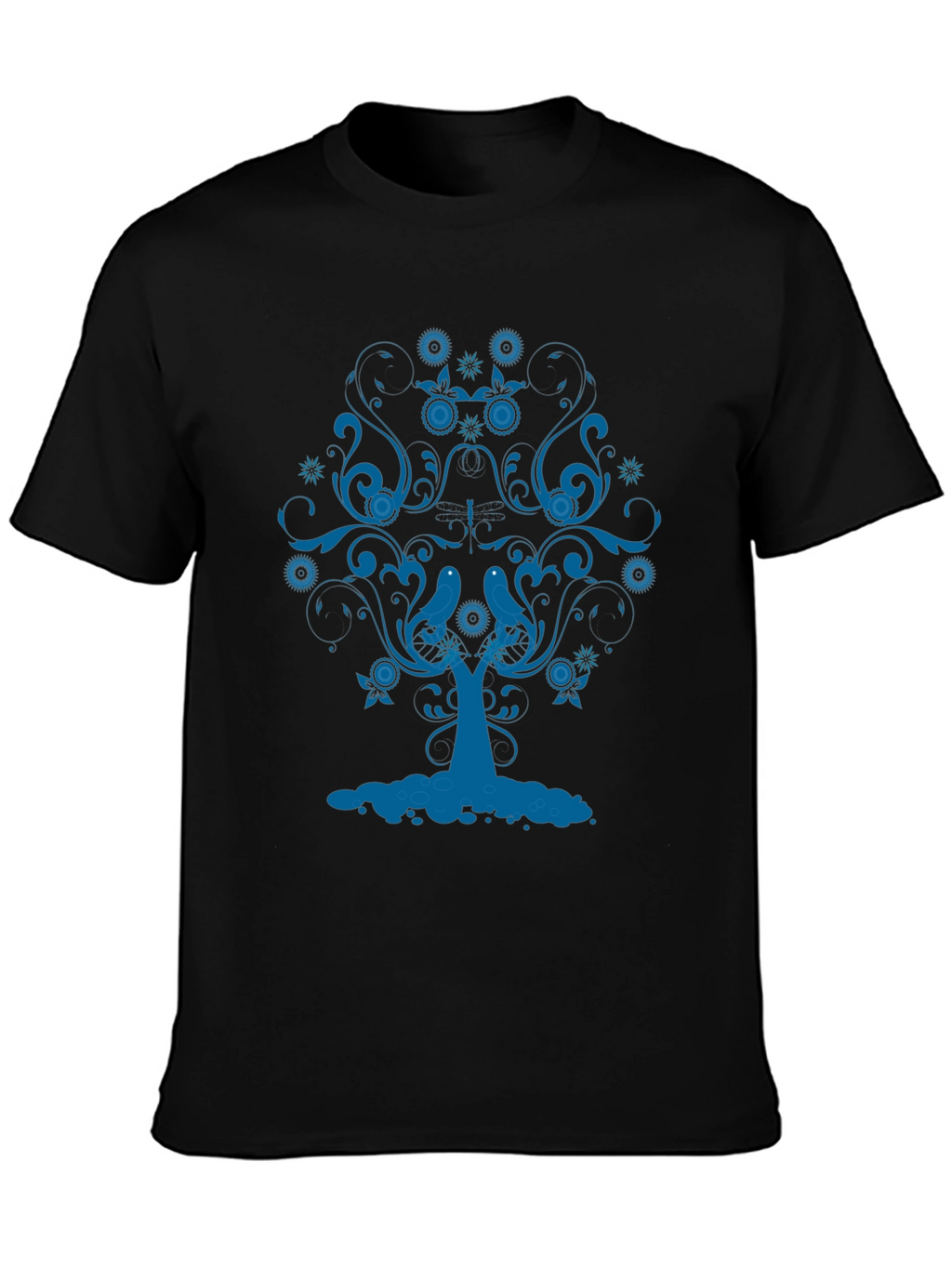 Blue Tree Graphic Tee - Stylish Comfort