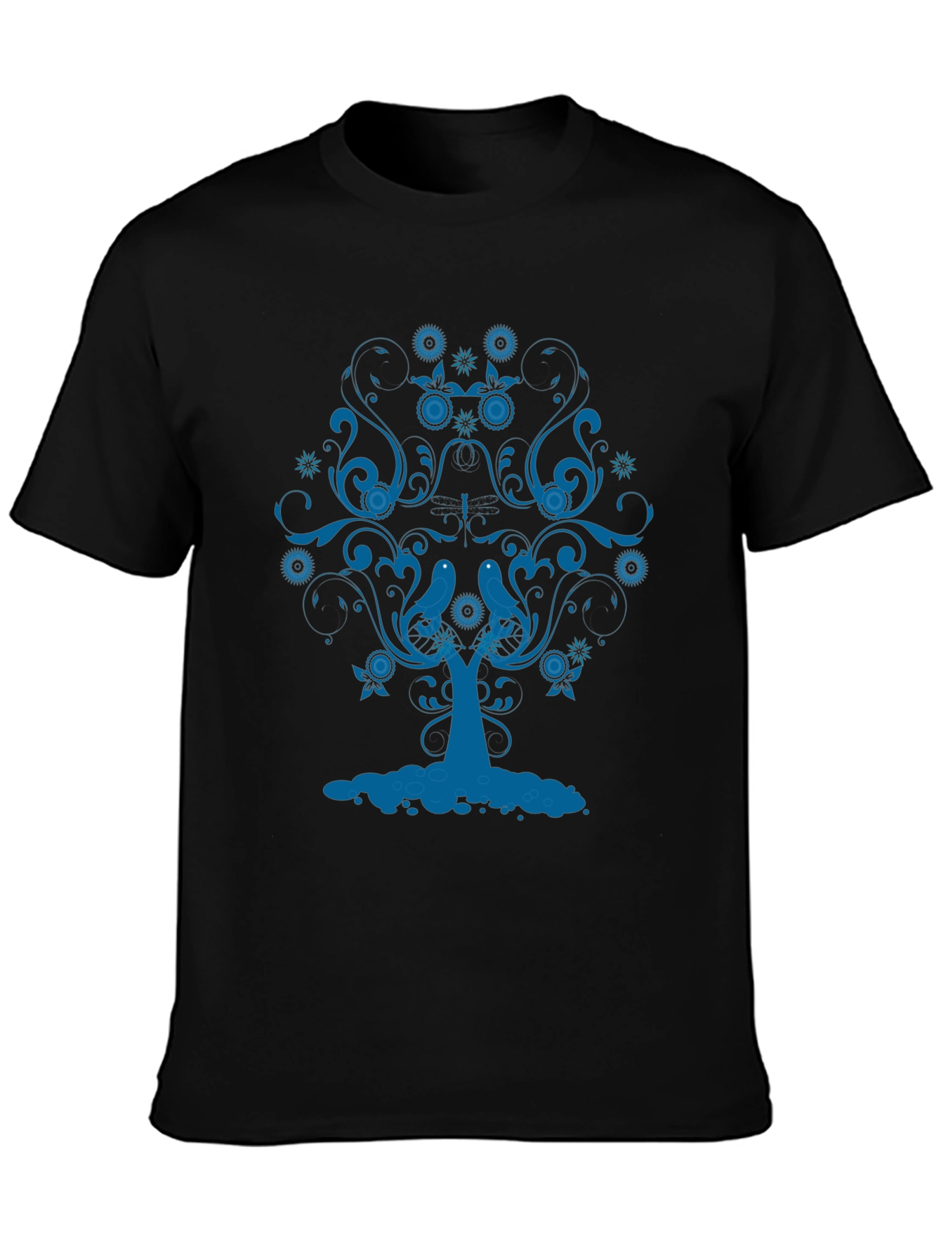 Blue Tree Graphic Tee - Stylish Comfort