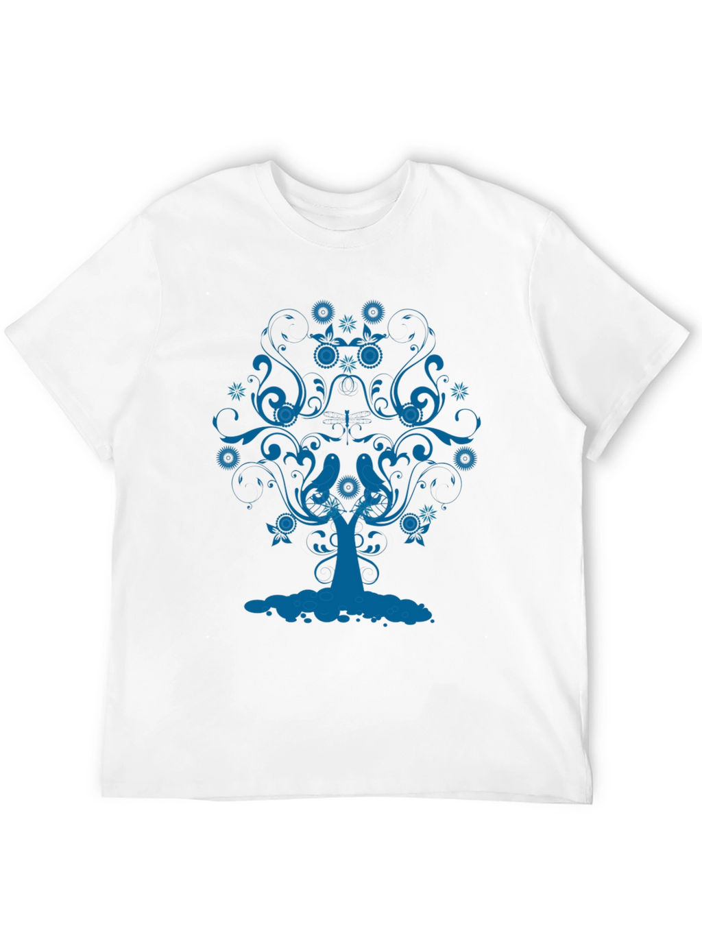 Blue Tree Graphic Tee - Stylish Comfort