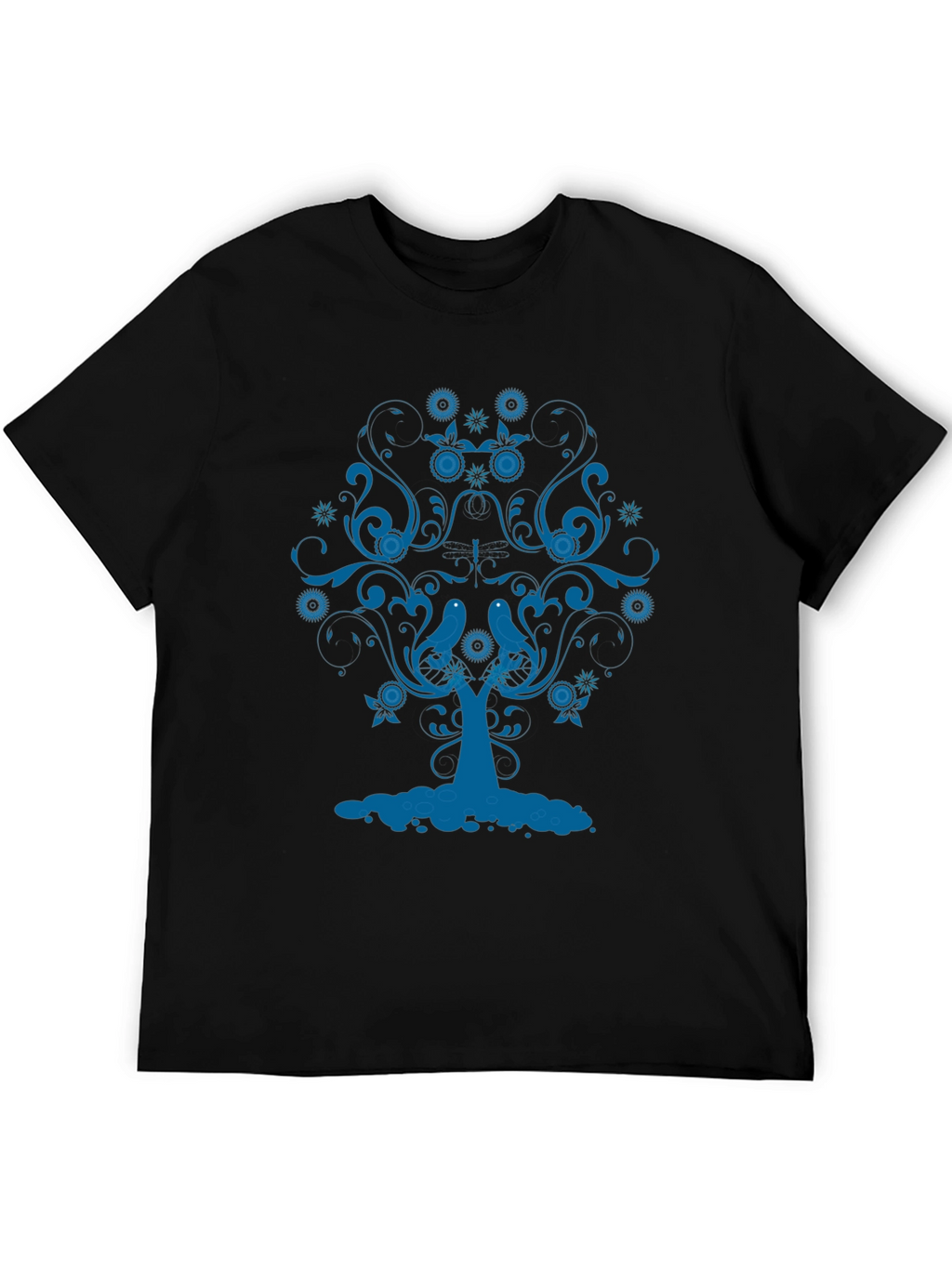 Blue Tree Graphic Tee - Stylish Comfort