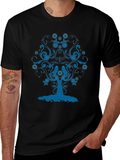 Blue Tree Graphic Tee - Stylish Comfort