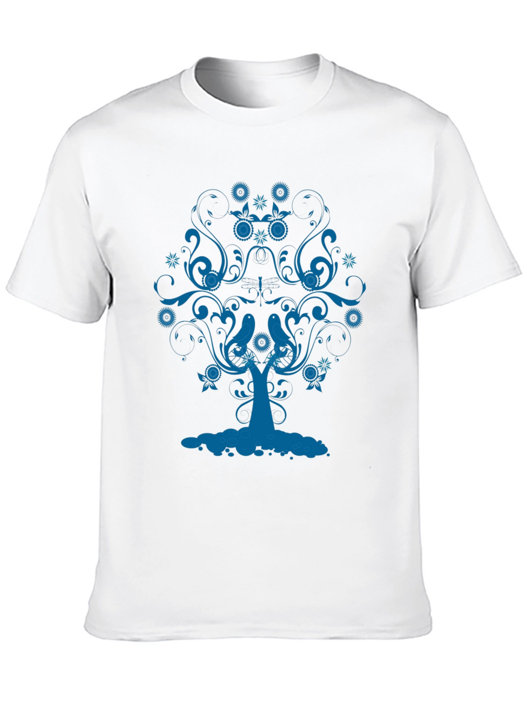 Blue Tree Graphic Tee - Stylish Comfort