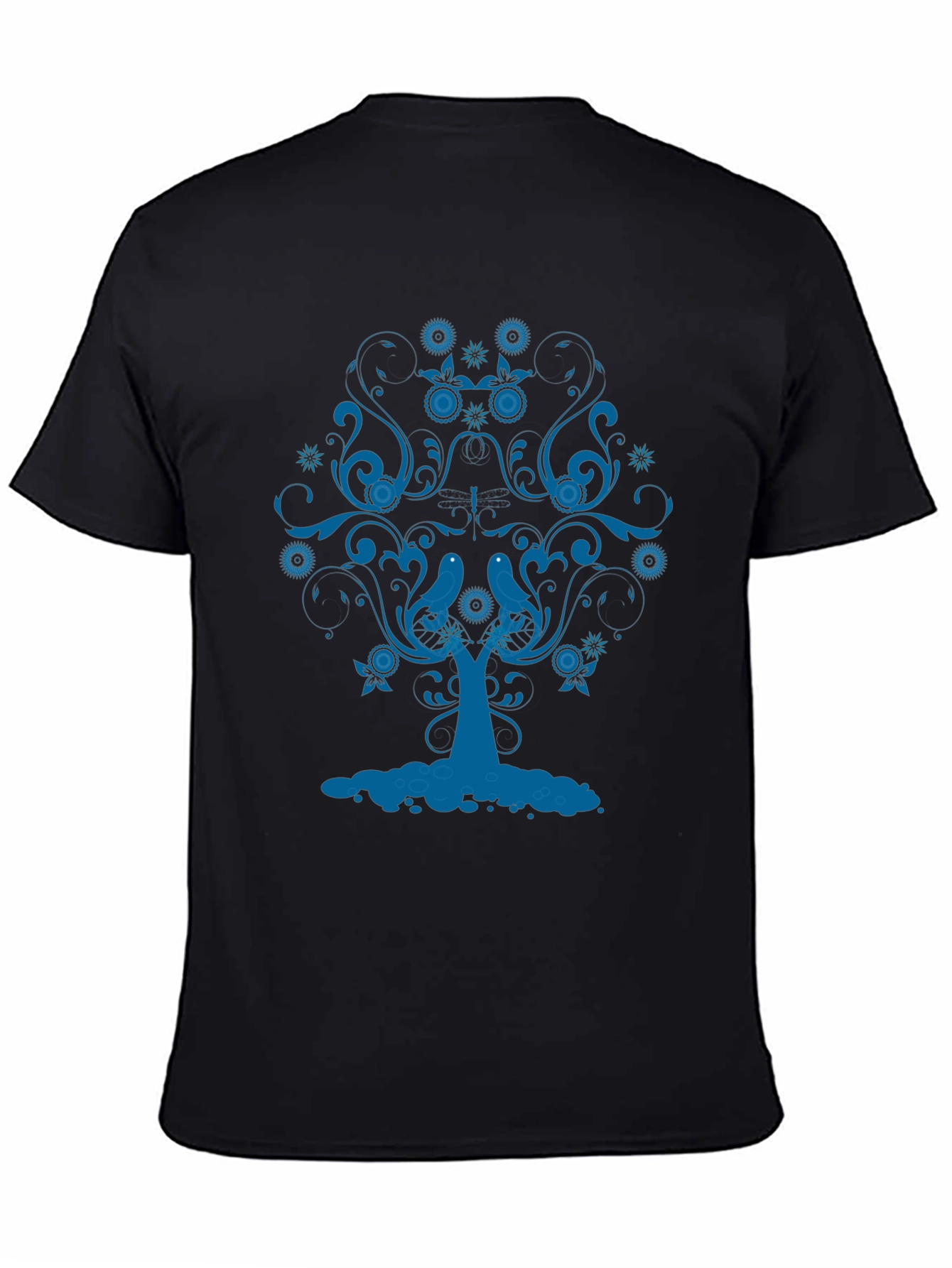 Blue Tree Graphic Tee - Stylish Comfort