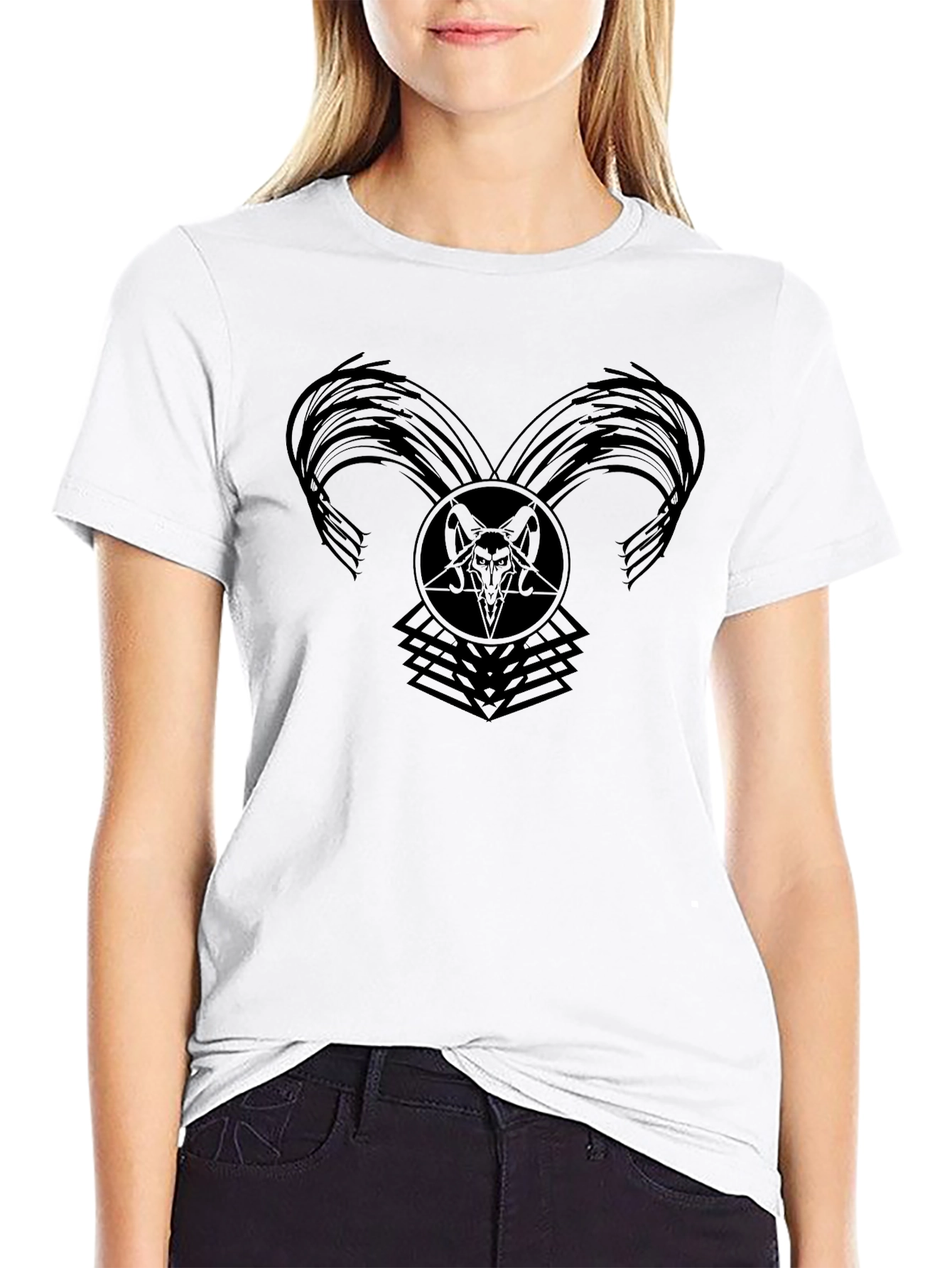Baphomet Graphic Black T-Shirt