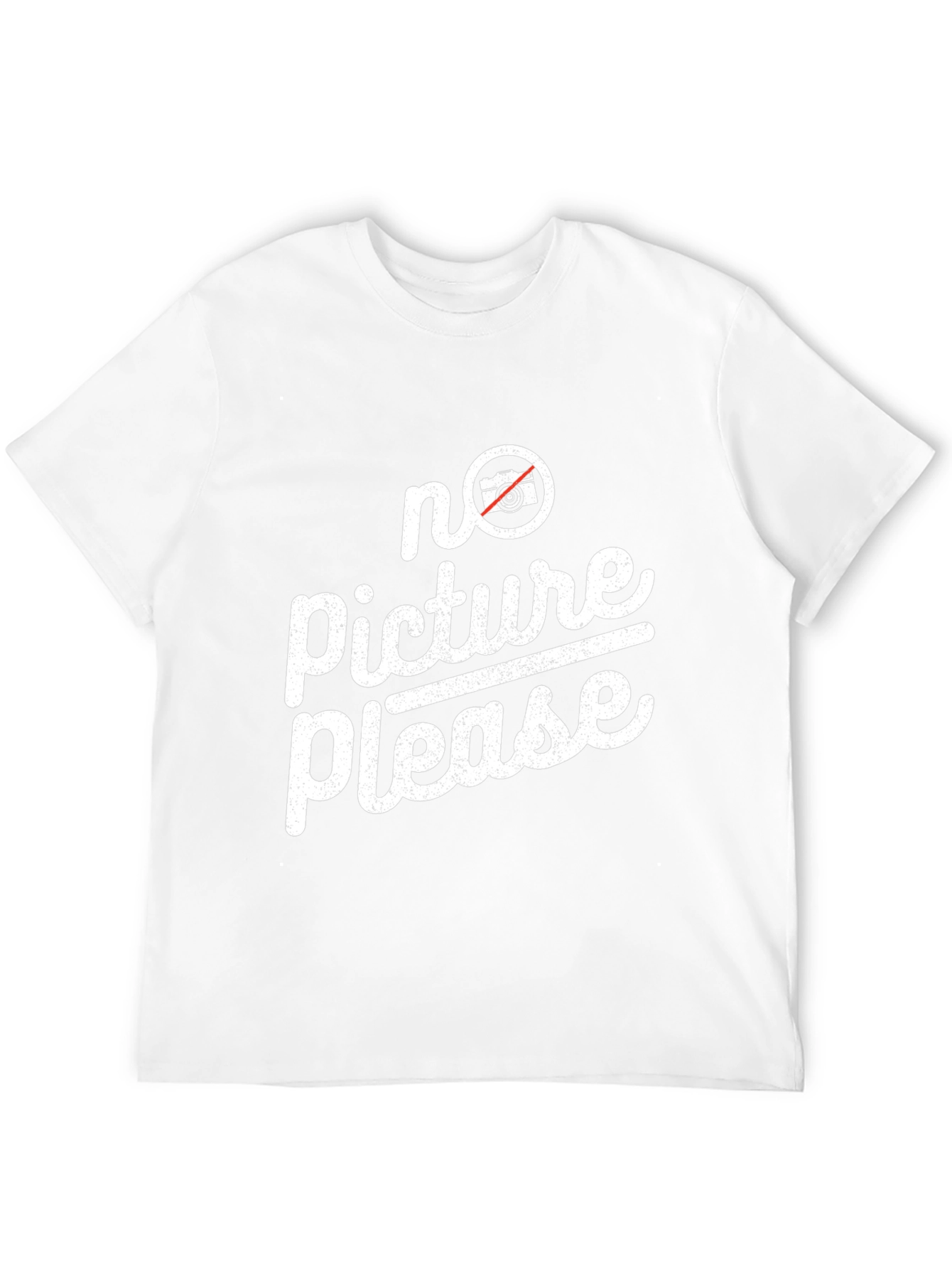 No Picture Please Graphic Tee - Trendy Anti-Paparazzi Shirt