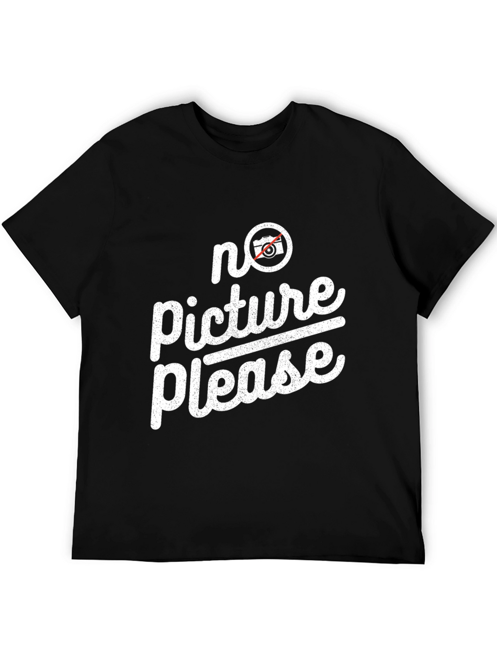 No Picture Please Graphic Tee - Trendy Anti-Paparazzi Shirt