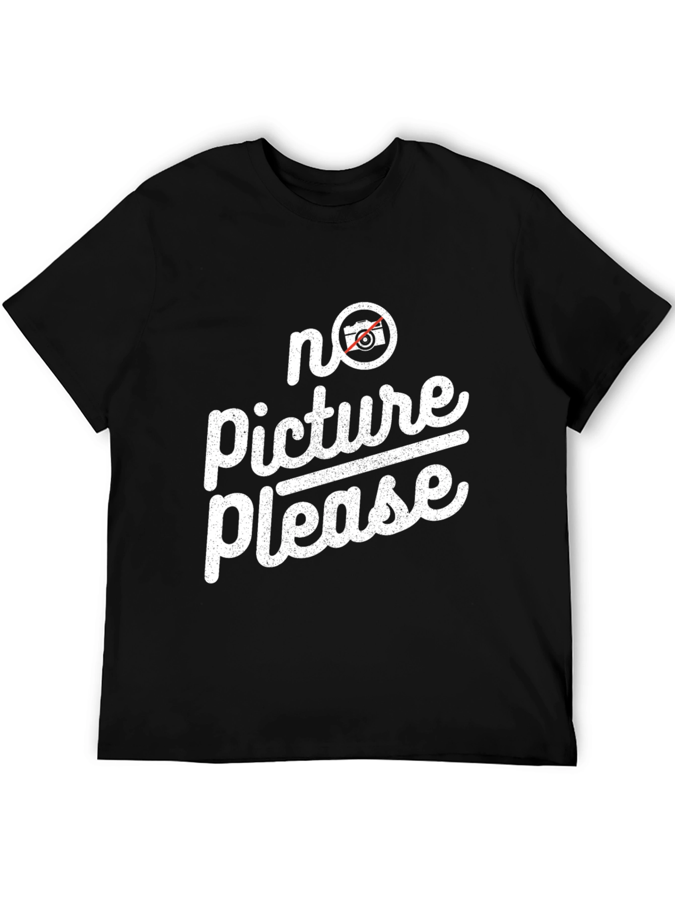 No Picture Please Graphic Tee - Trendy Anti-Paparazzi Shirt