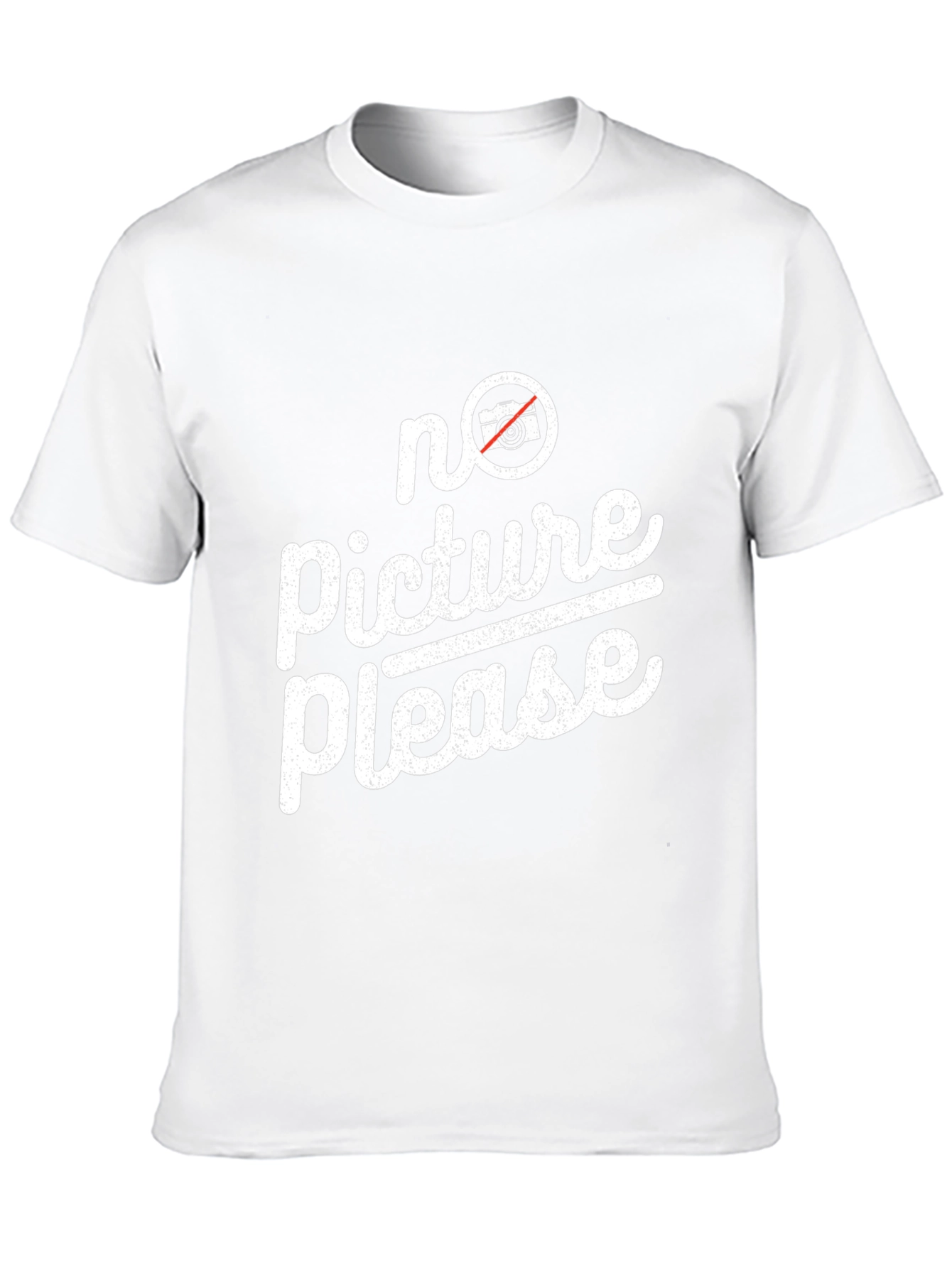 No Picture Please Graphic Tee - Trendy Anti-Paparazzi Shirt
