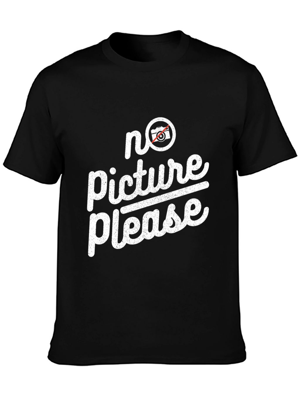 No Picture Please Graphic Tee - Trendy Anti-Paparazzi Shirt