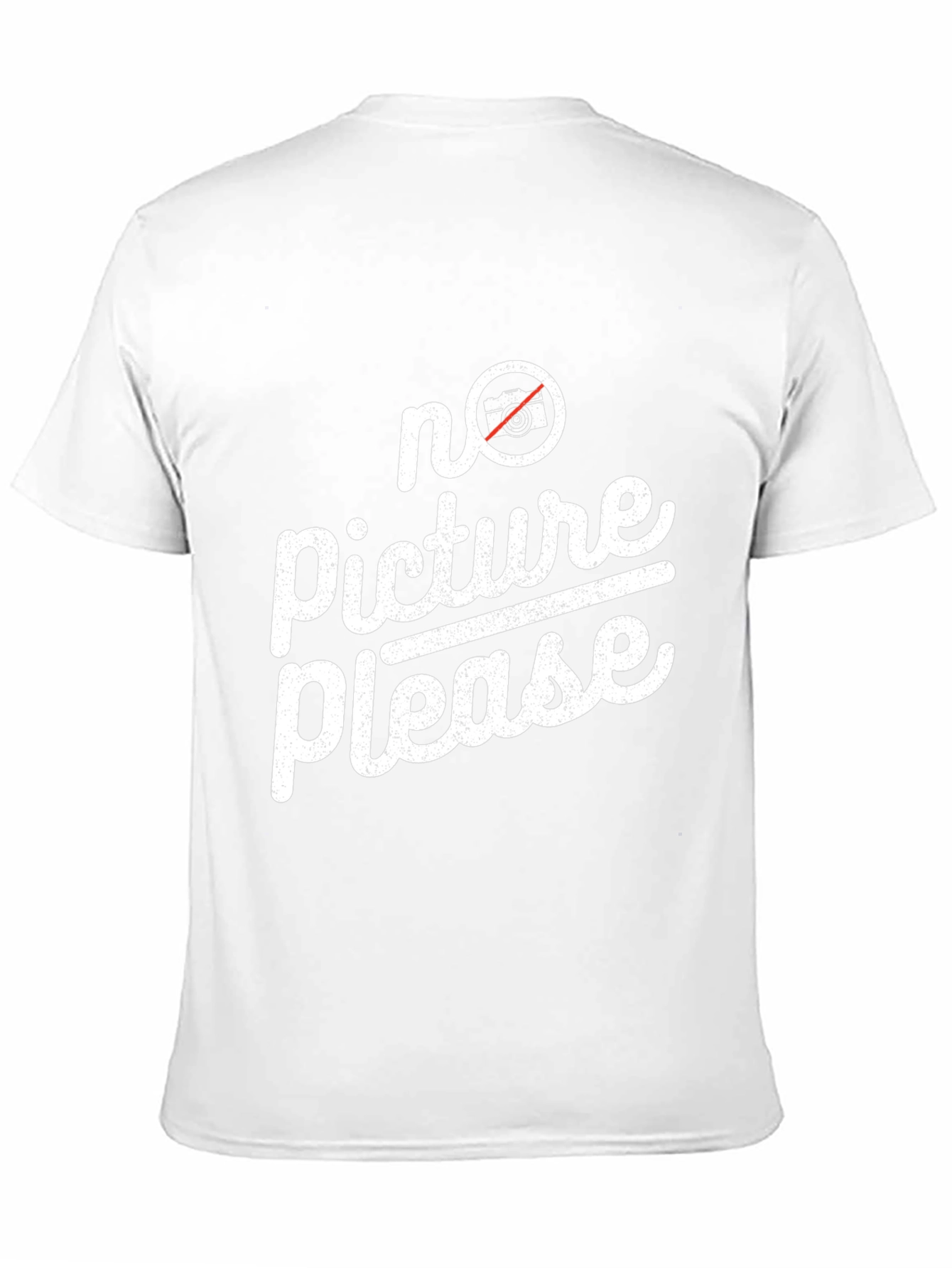 No Picture Please Graphic Tee - Trendy Anti-Paparazzi Shirt