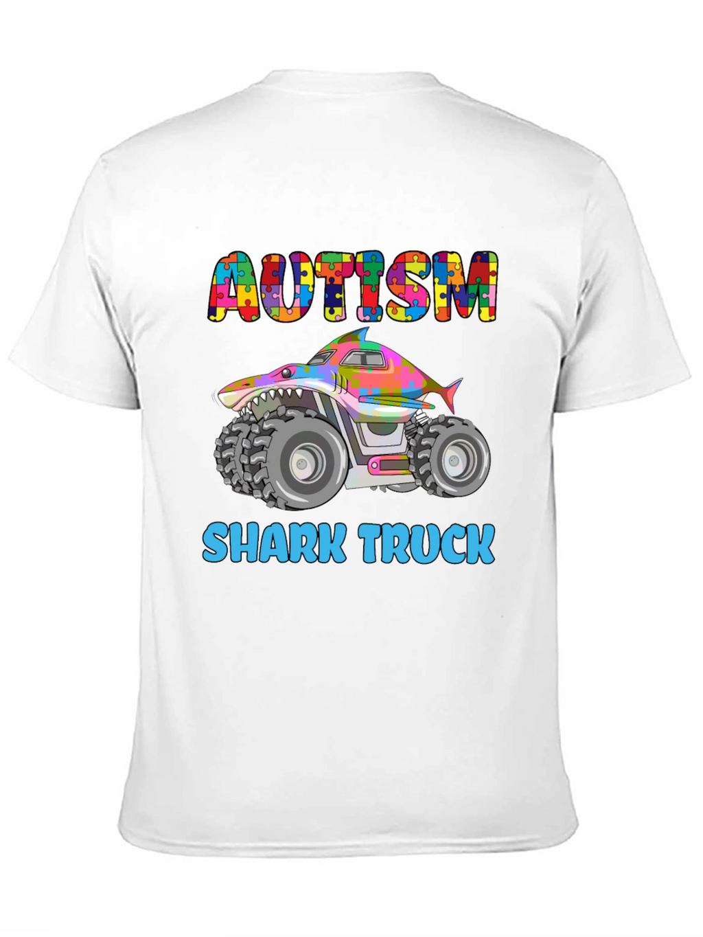 Autism Shark Truck T-Shirt