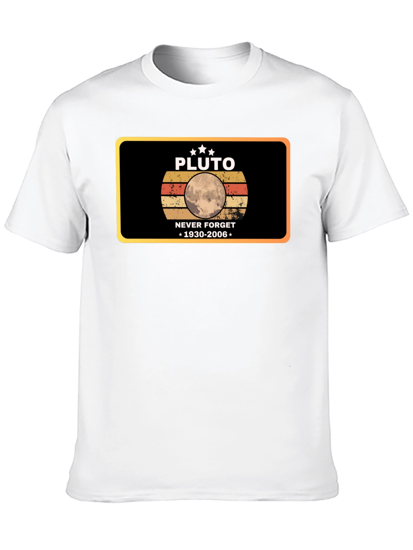 Pluto Never Forget T-Shirt - Retro Design
