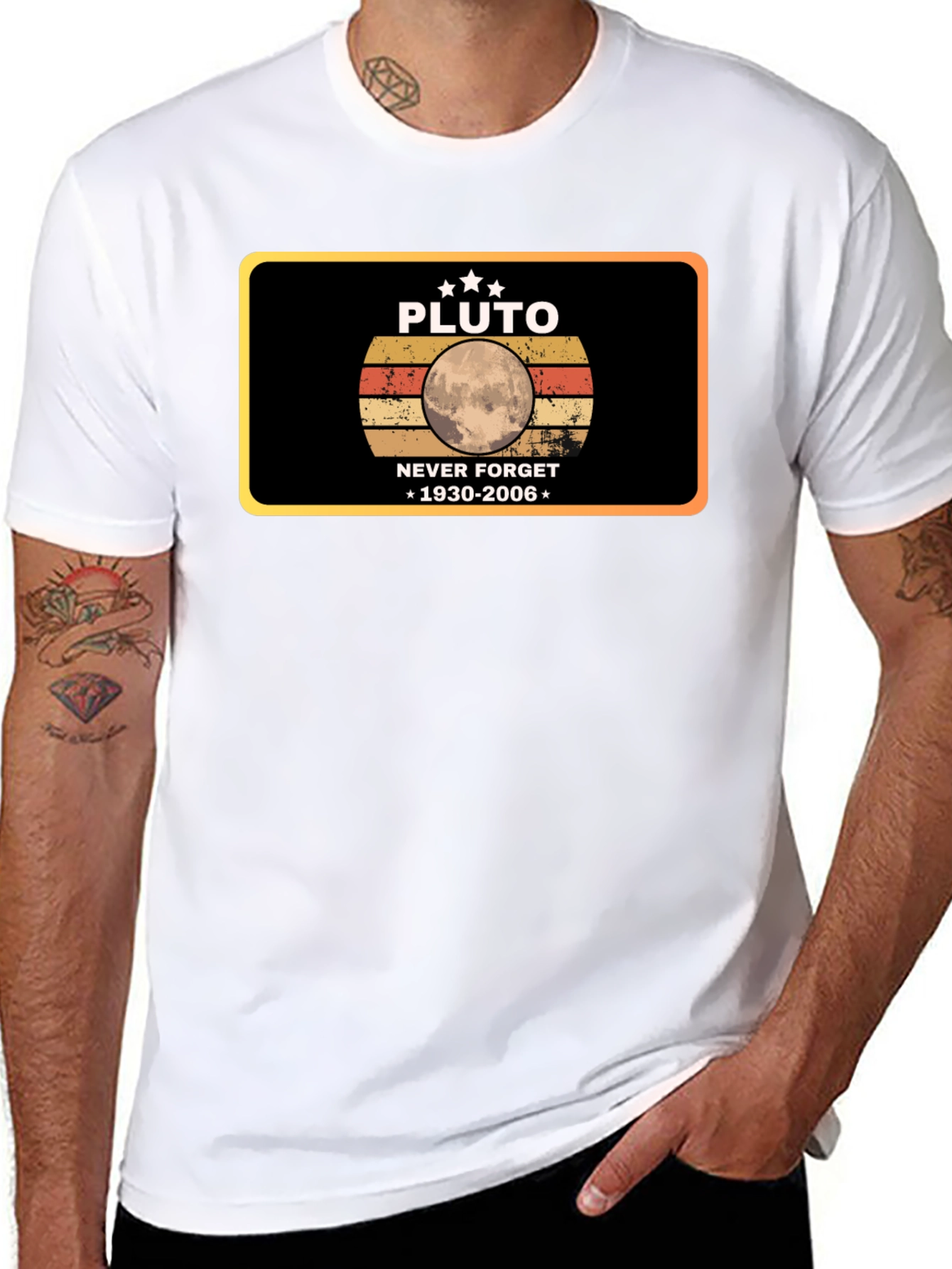 Pluto Never Forget T-Shirt - Retro Design