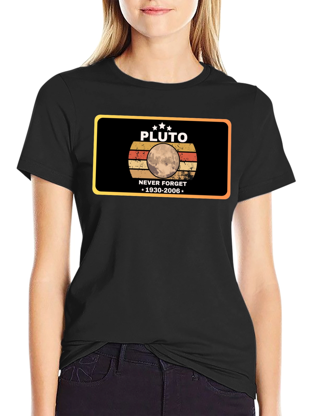 Pluto Never Forget T-Shirt - Retro Design