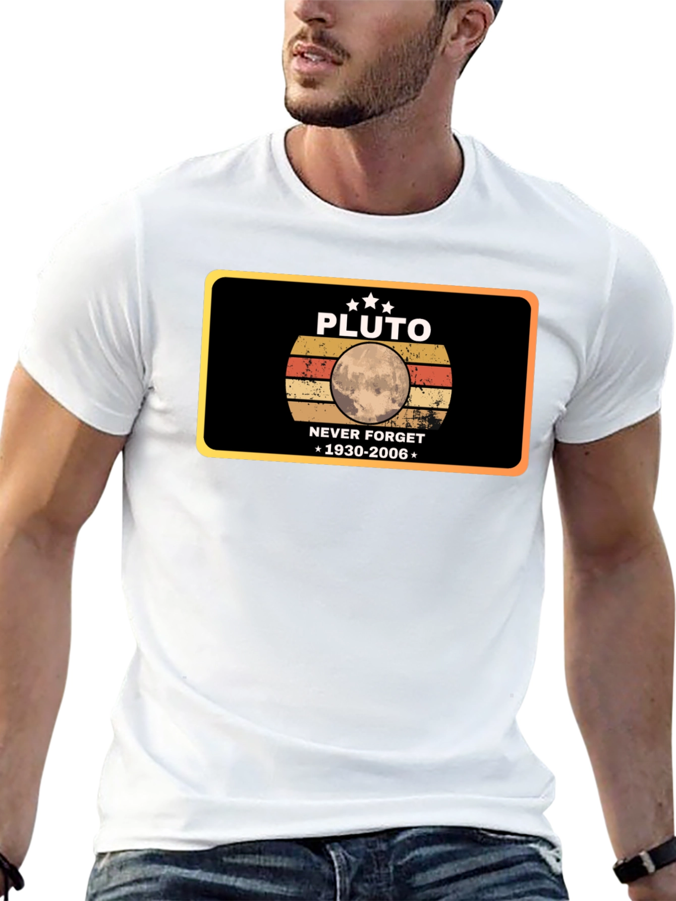 Pluto Never Forget T-Shirt - Retro Design
