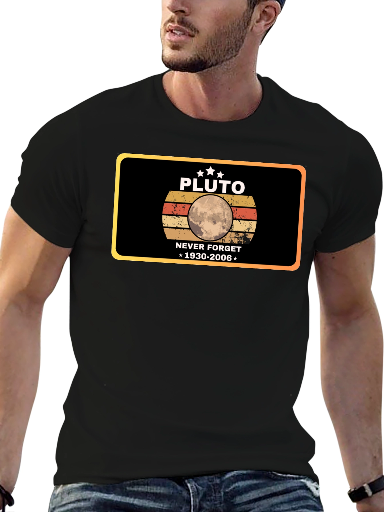 Pluto Never Forget T-Shirt - Retro Design