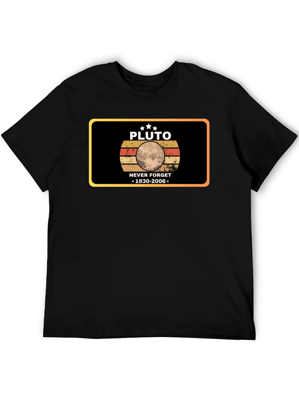 Pluto Never Forget T-Shirt - Retro Design