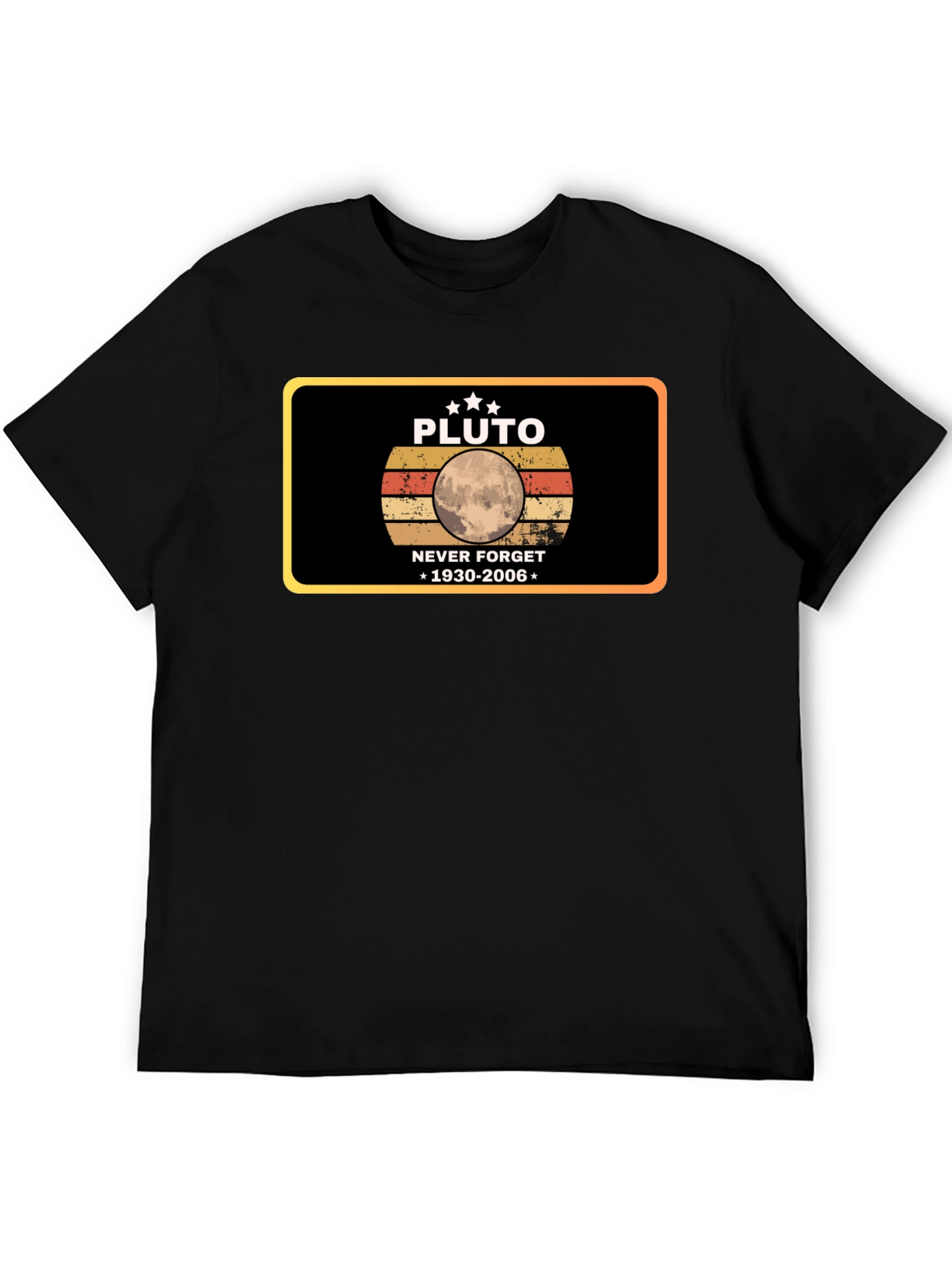 Pluto Never Forget T-Shirt - Retro Design