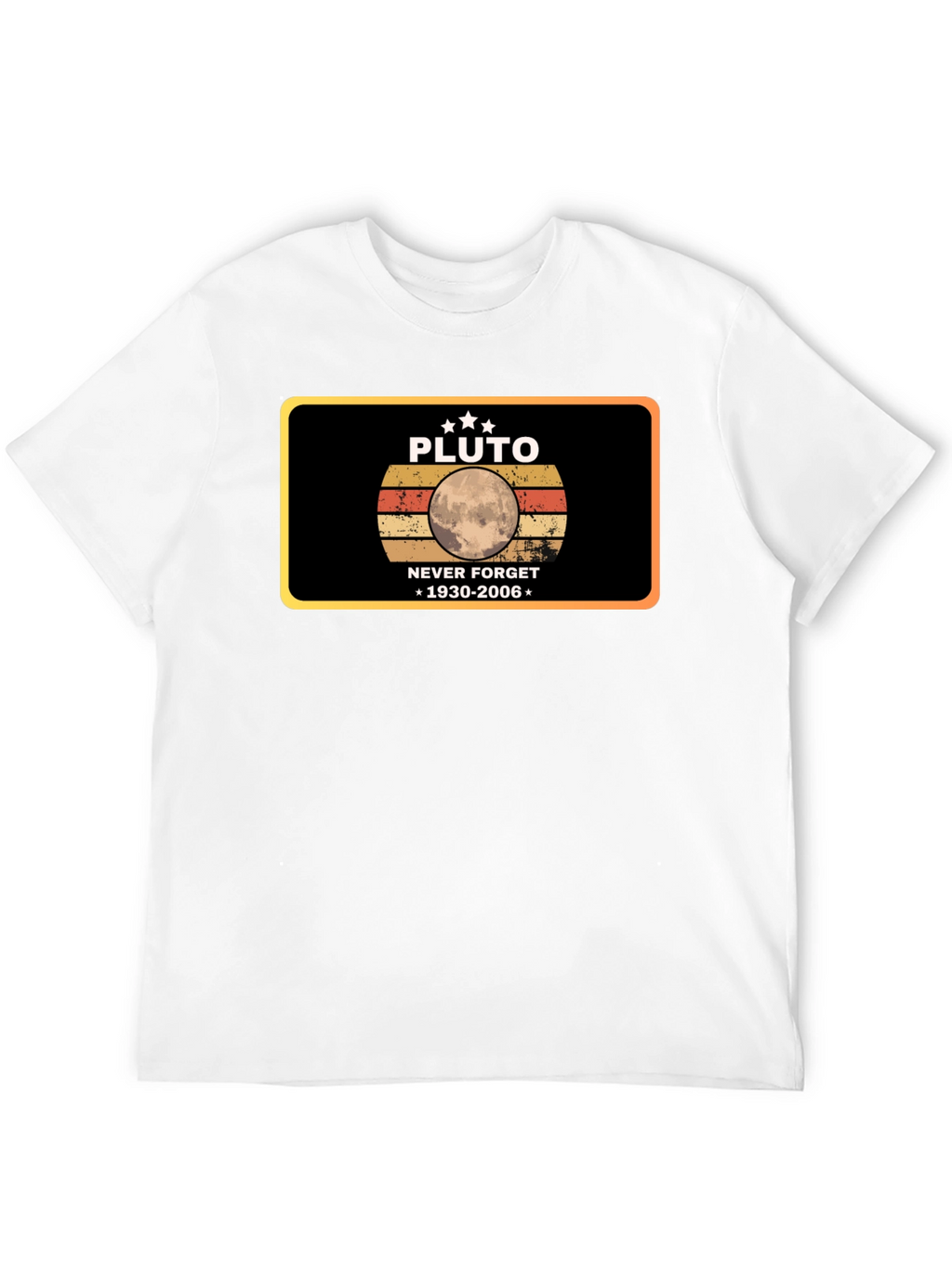 Pluto Never Forget T-Shirt - Retro Design