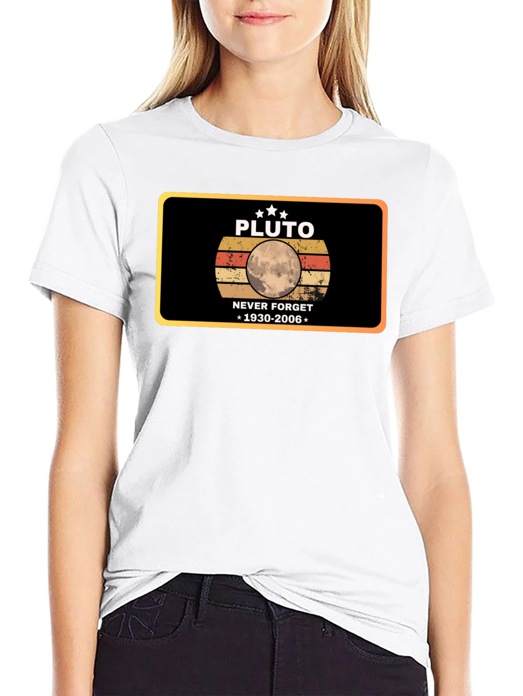 Pluto Never Forget T-Shirt - Retro Design