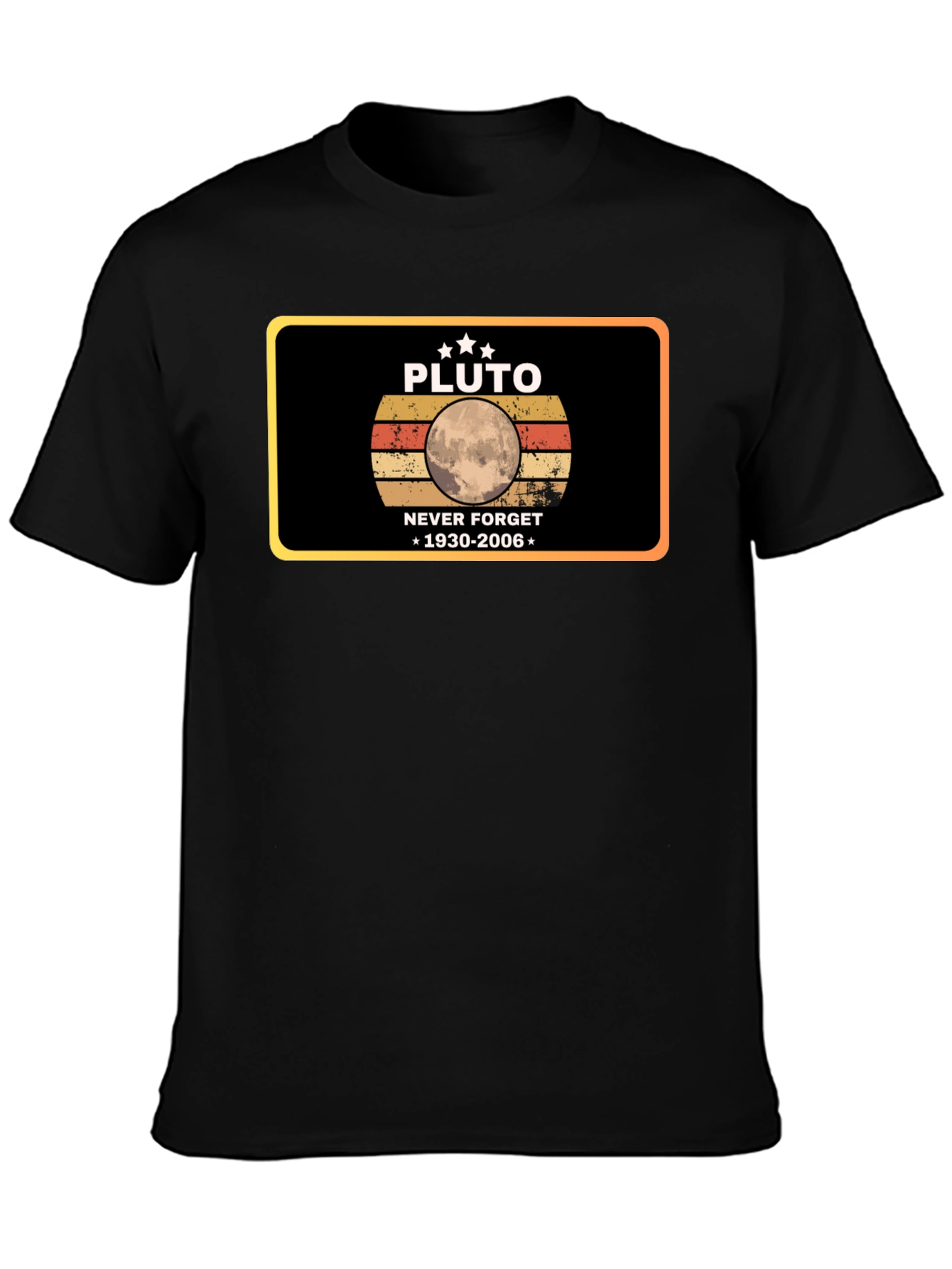Pluto Never Forget T-Shirt - Retro Design