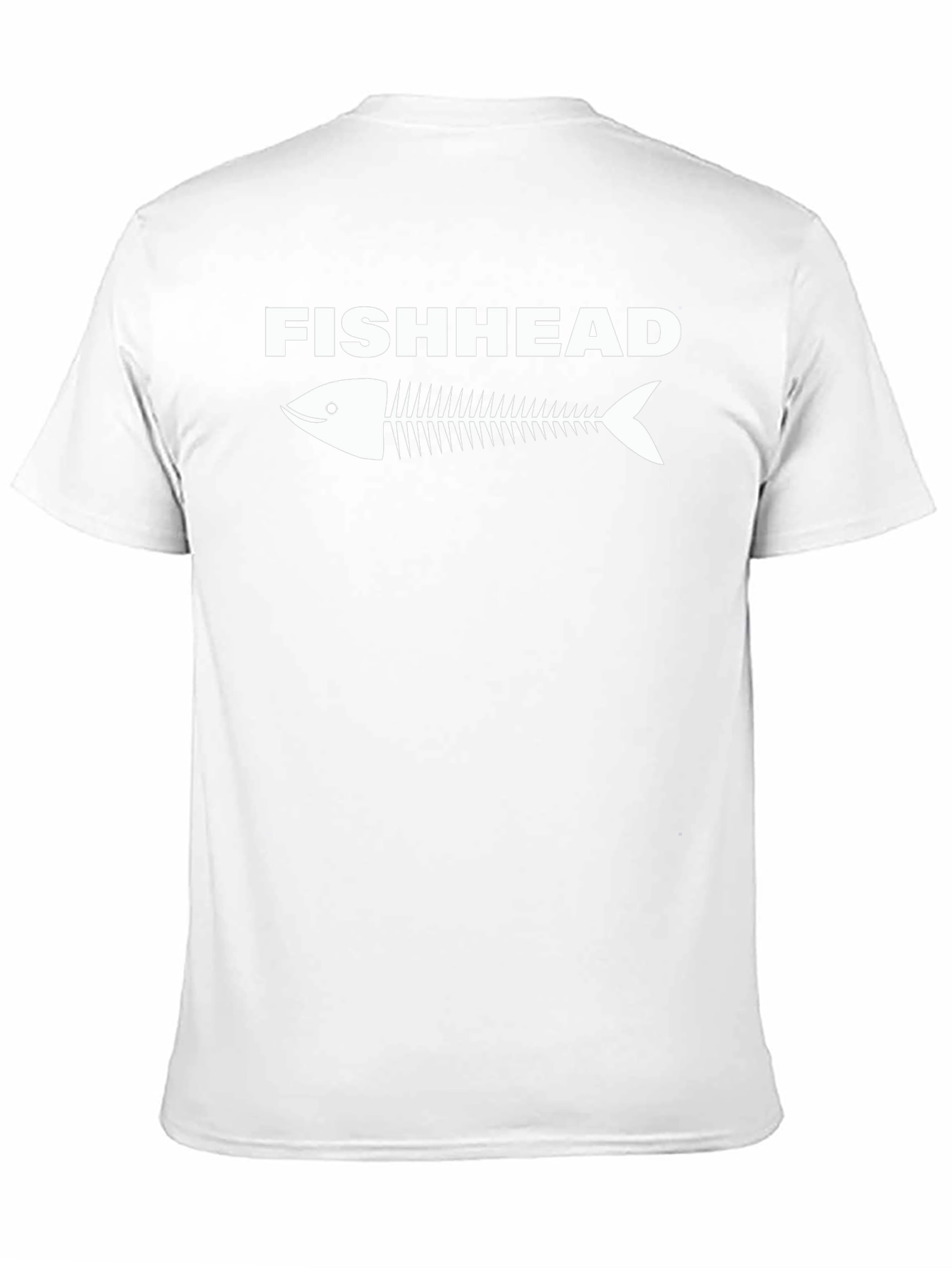 Fishhead Skeleton Graphic Tee - Black Cotton T-Shirt