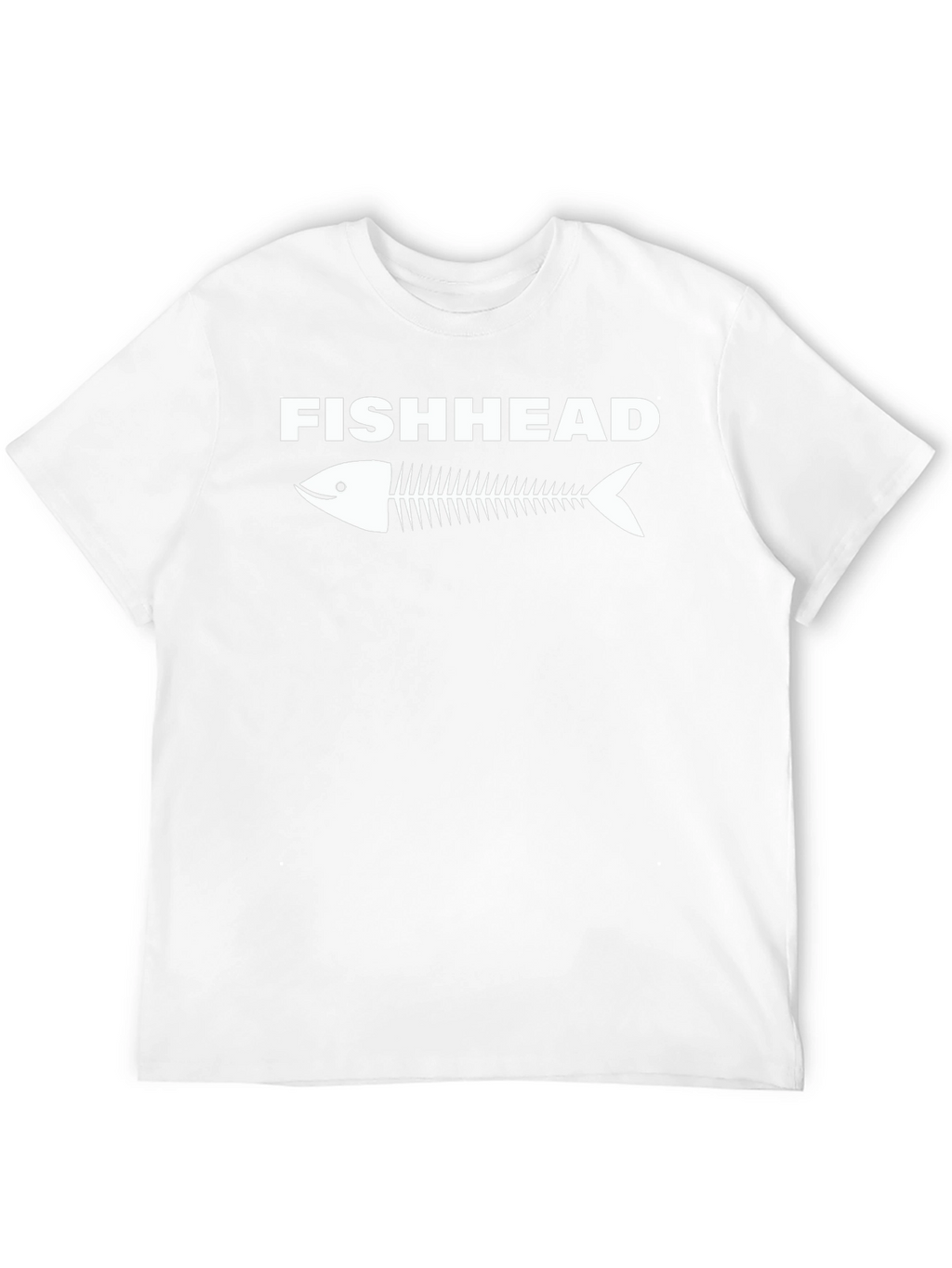 Fishhead Skeleton Graphic Tee - Black Cotton T-Shirt