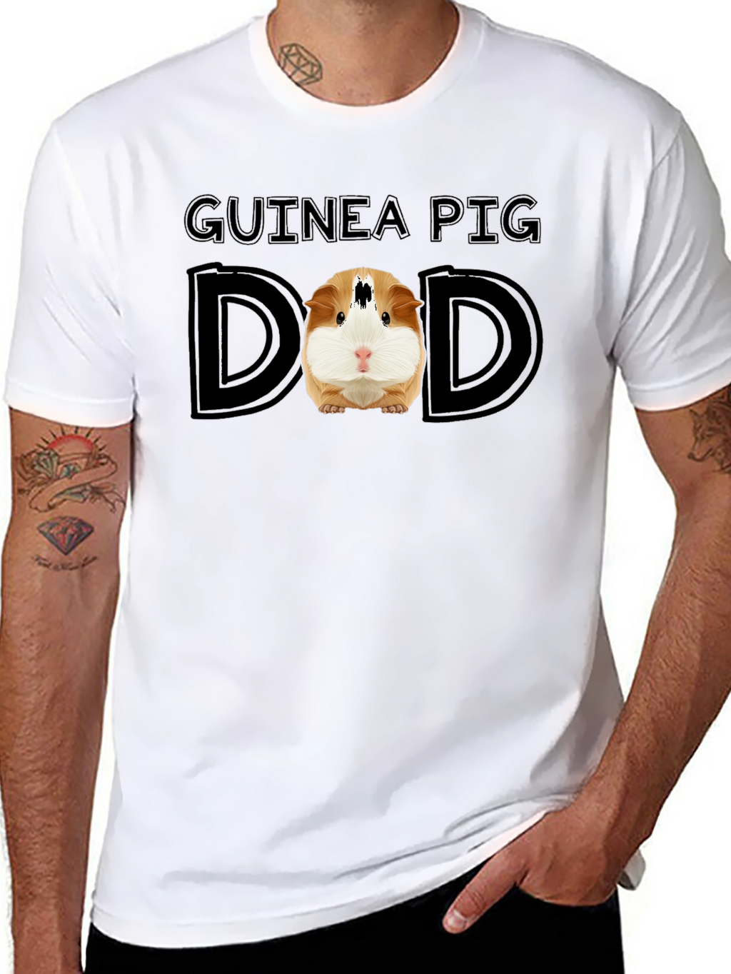 Guinea Pig Dad Graphic T-Shirt